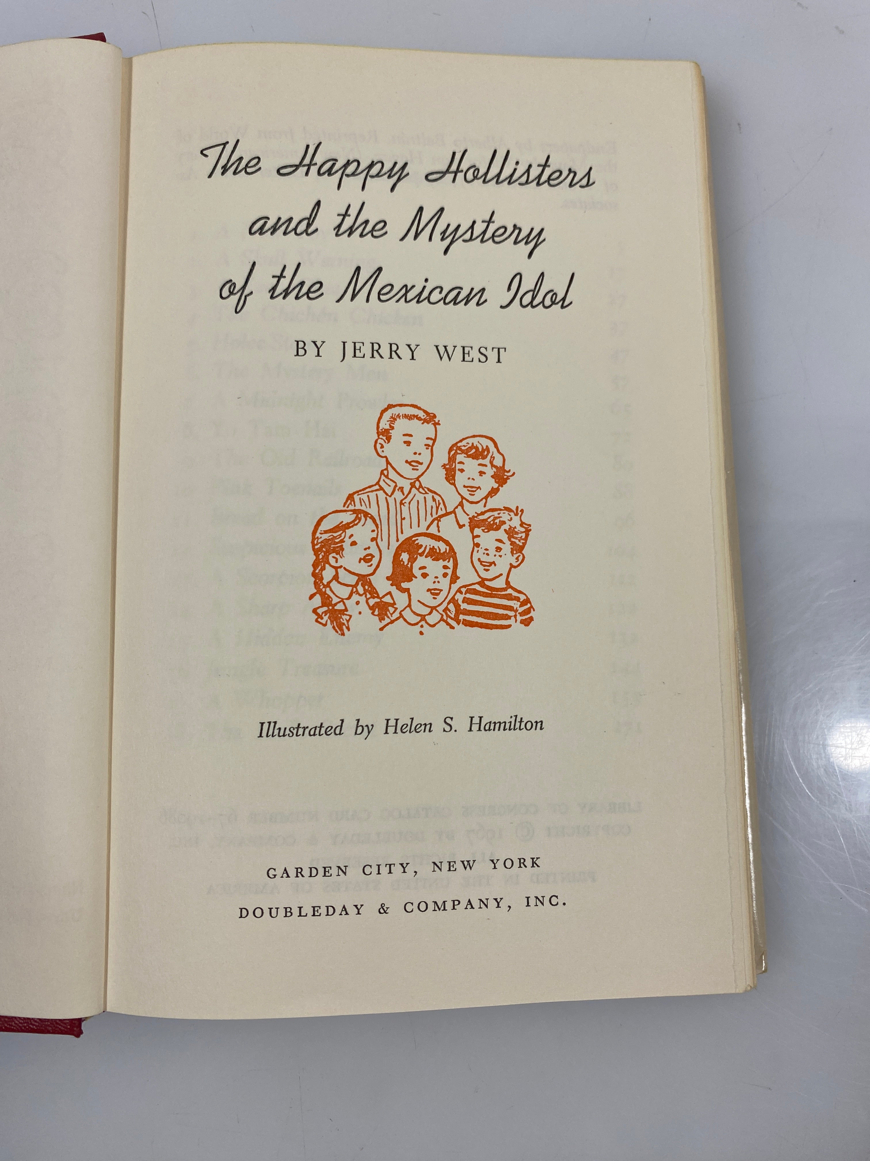 The Happy Hollisters & the Mystery of the Mexican Idol by West 1967 HCDJ