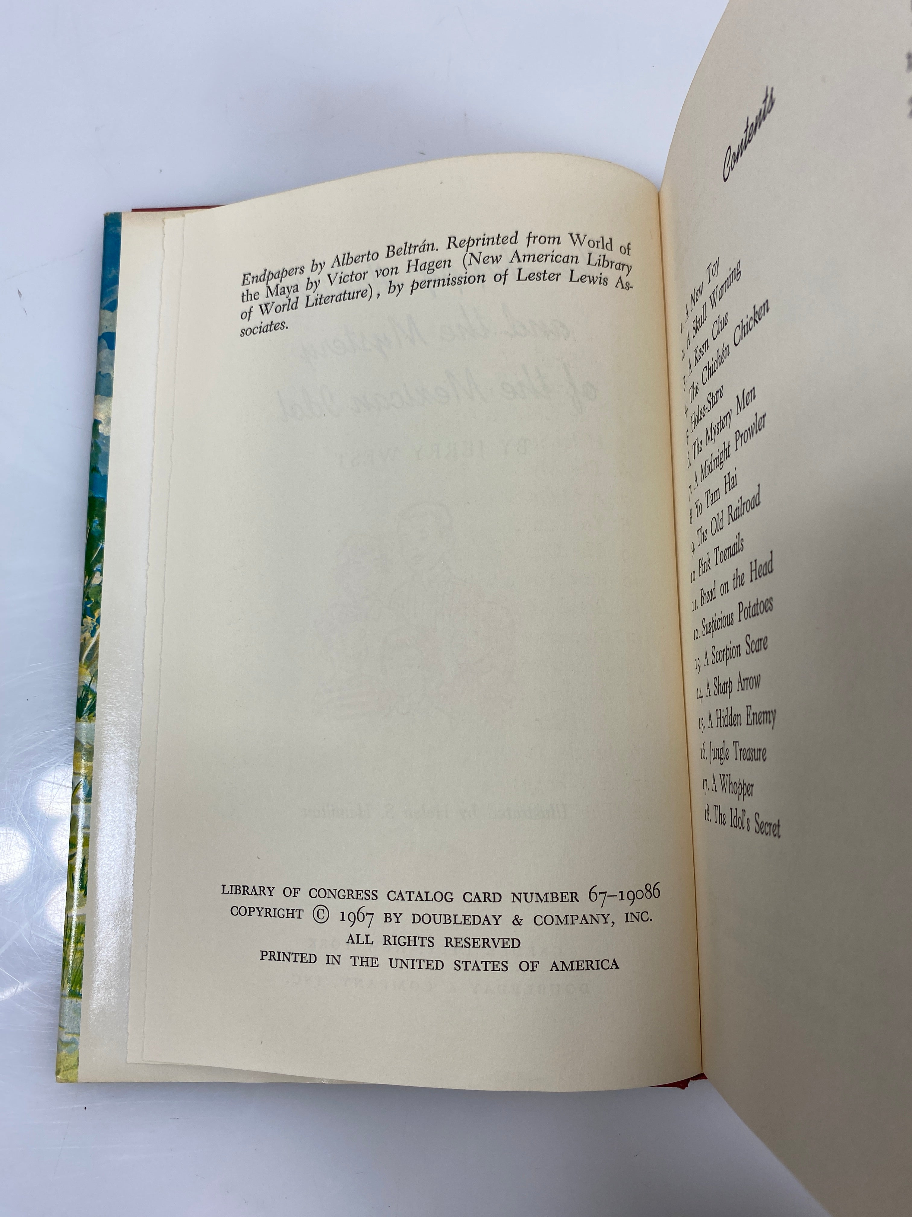 The Happy Hollisters & the Mystery of the Mexican Idol by West 1967 HCDJ