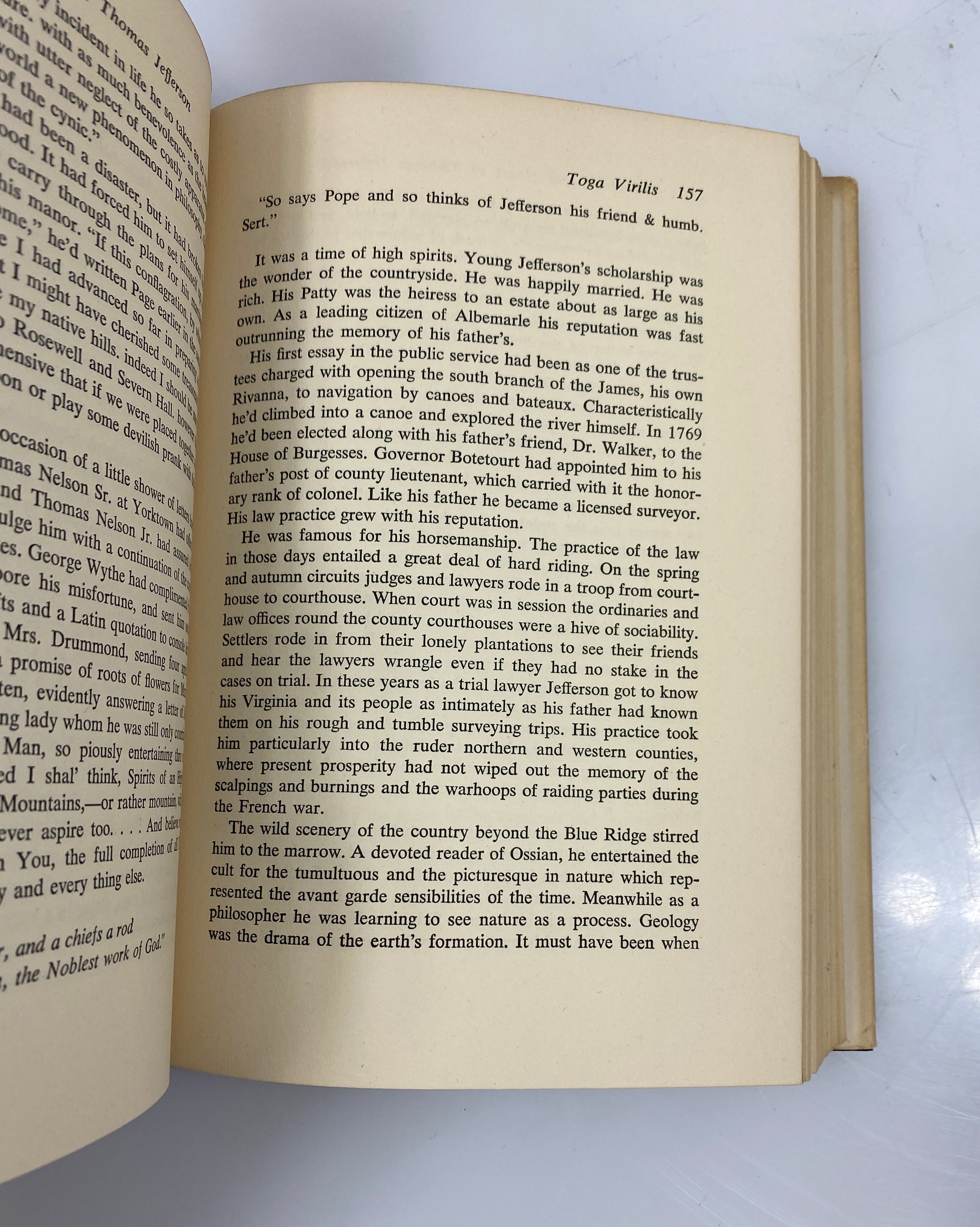 The Head and Heart of Thomas Jefferson by Passos 1st Ed. 1954 HCDJ