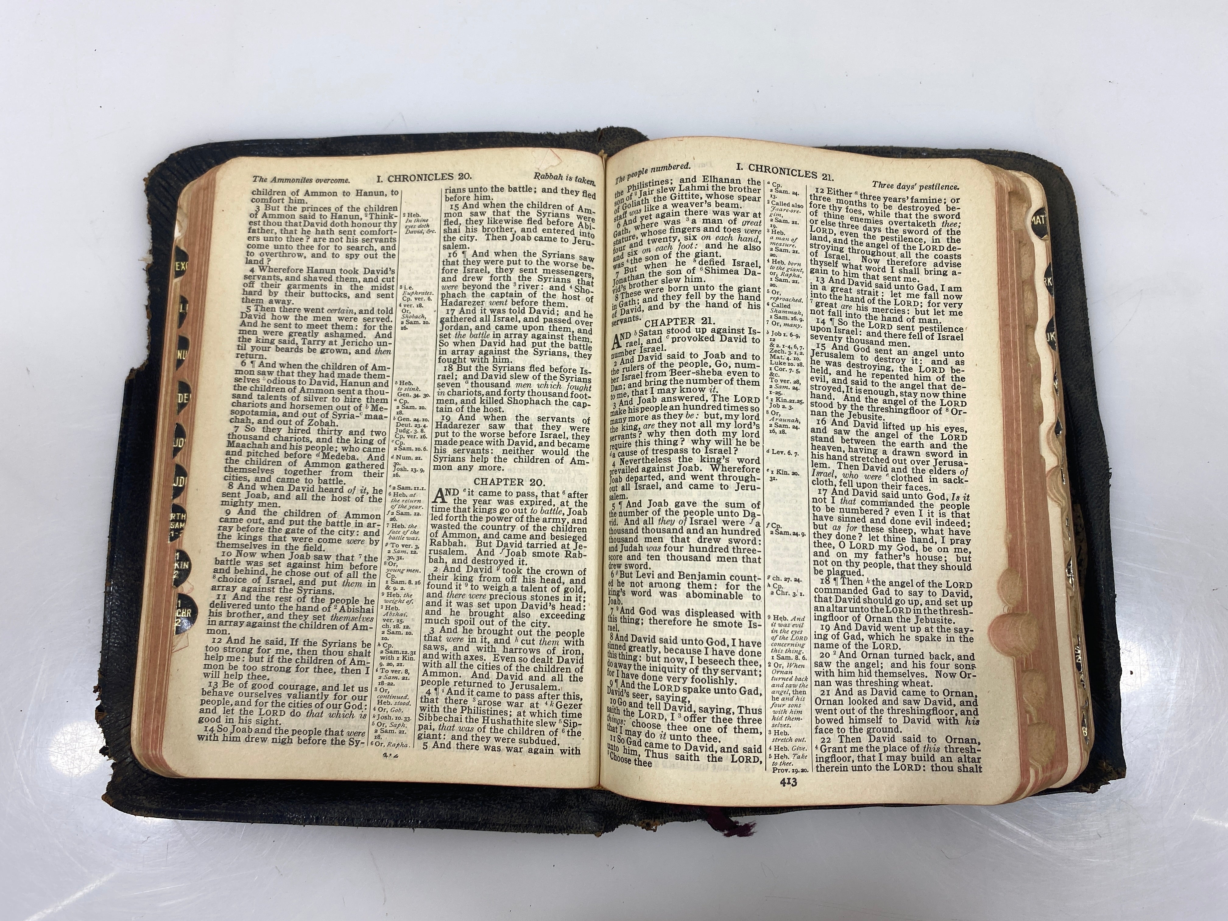 The Holy Bible Red Letter Ed. Oxford University Press KJV Leather Bound c1940s