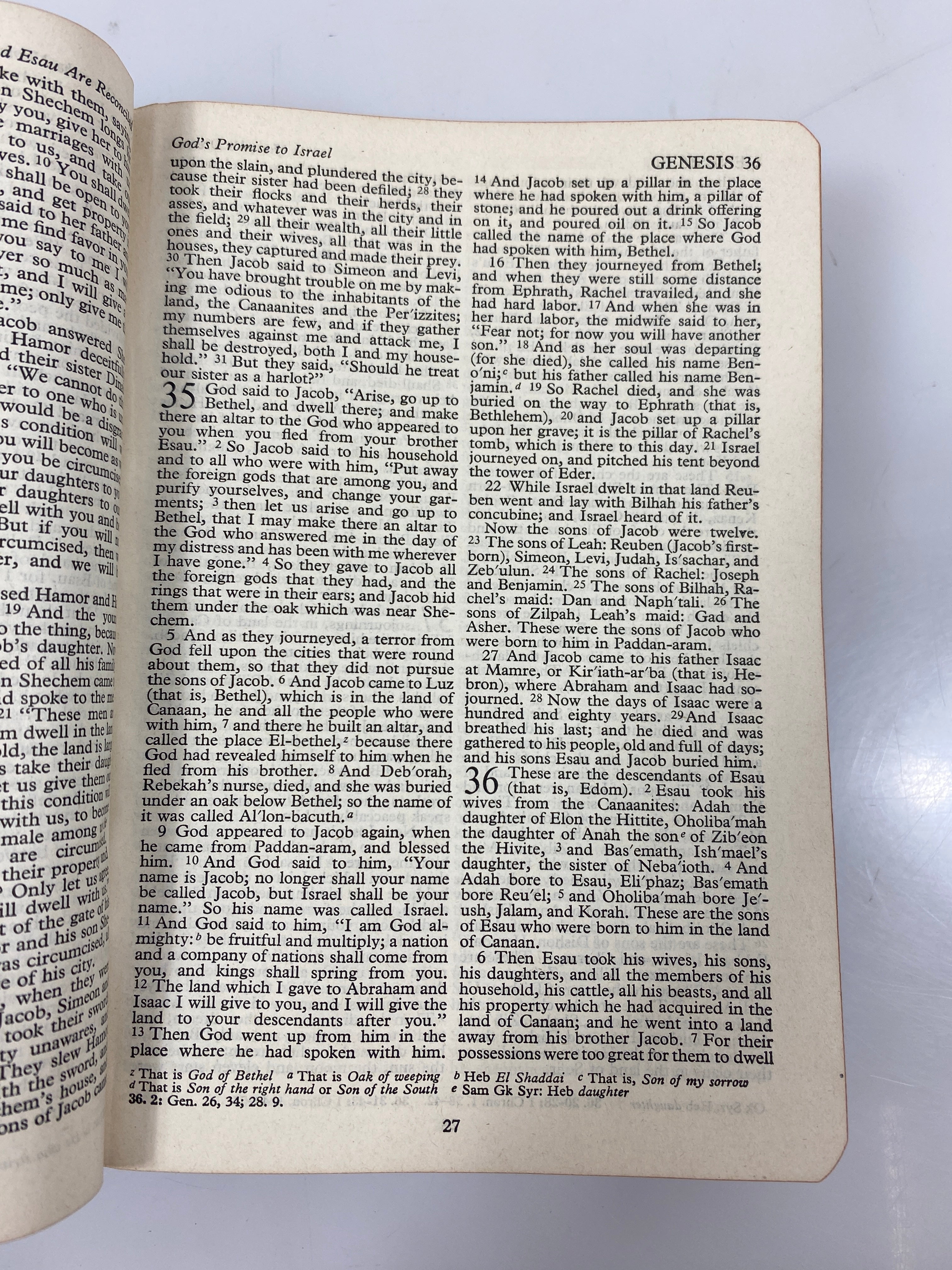 The Holy Bible Thomas Nelson & Sons 1953 SC