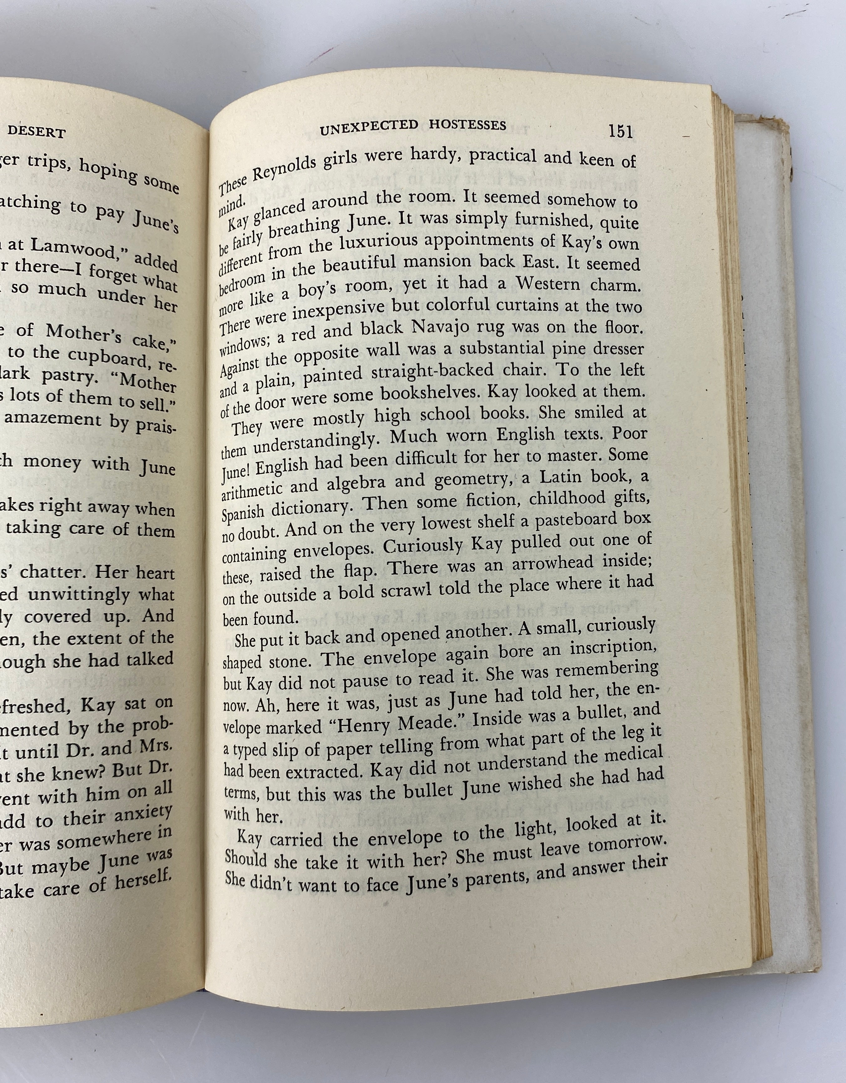 The House on the Desert by Ethel Wolverton 1946 Junior Mystery League HC DJ
