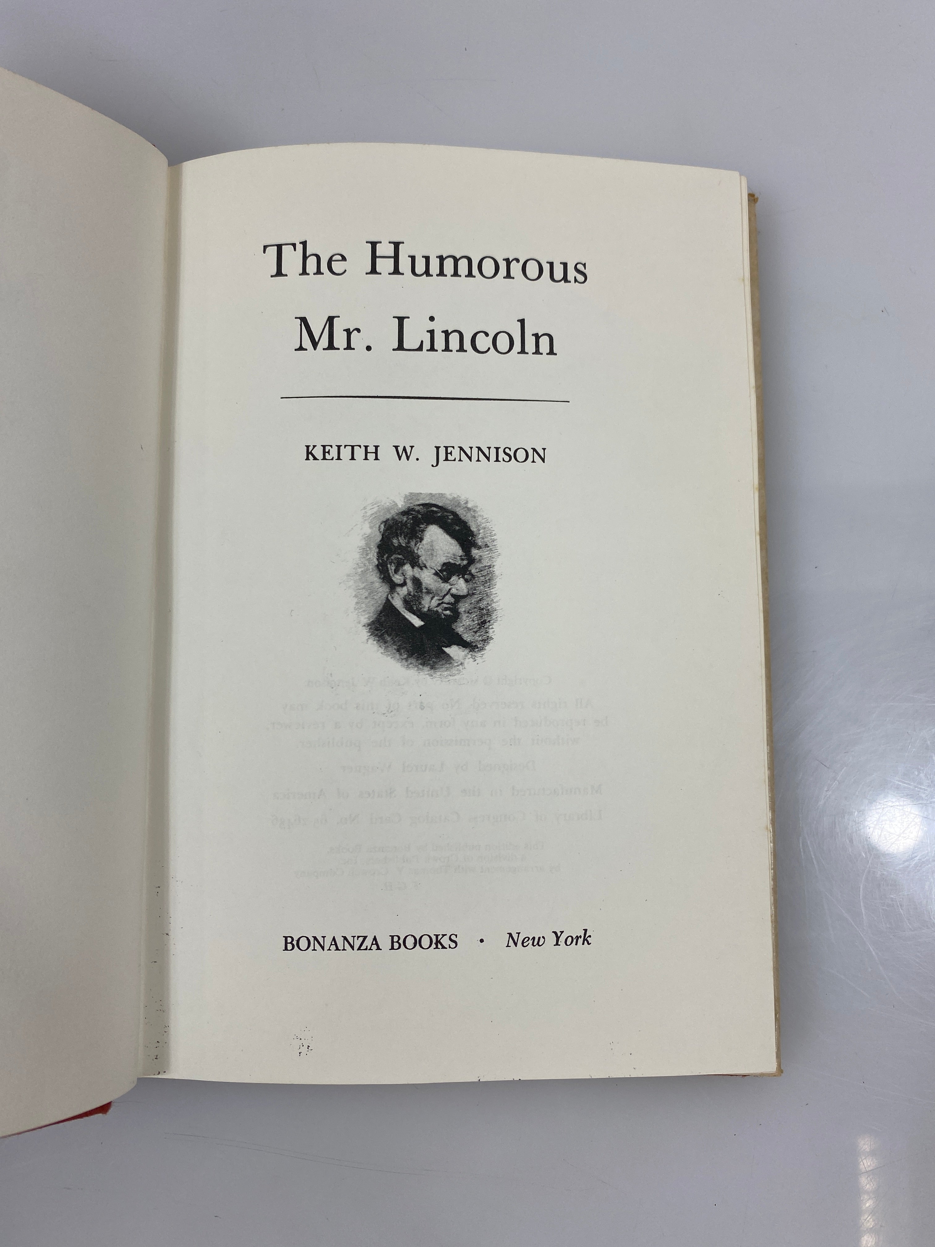 The Humorous Mr. Lincoln by Jennison 1965 HCDJ
