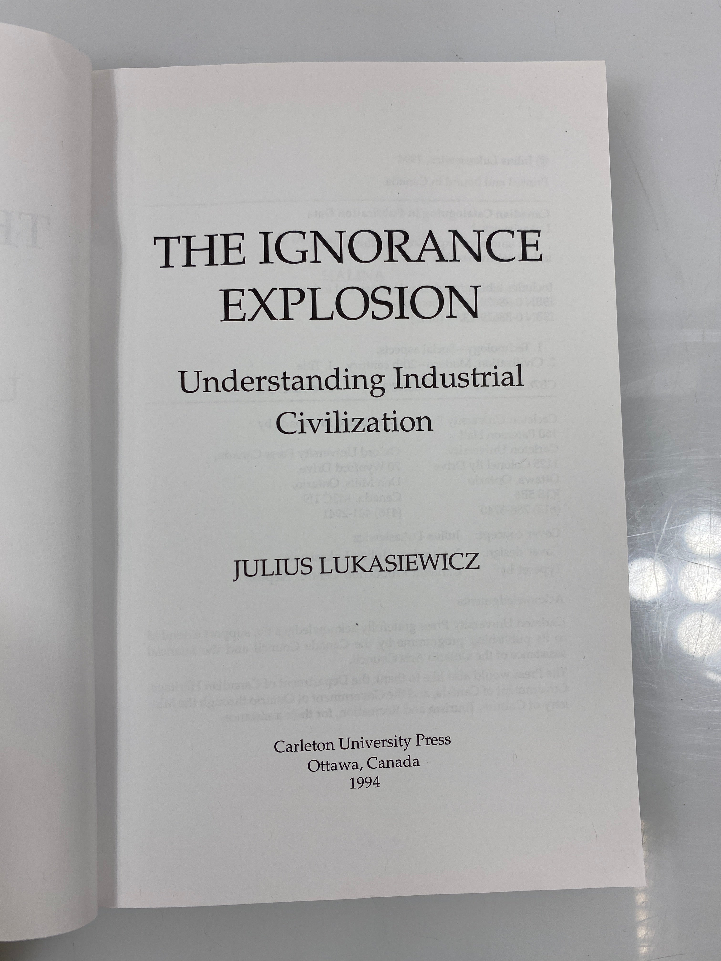 The Ignorance Explosion by Lukasiewicz 1994 SC