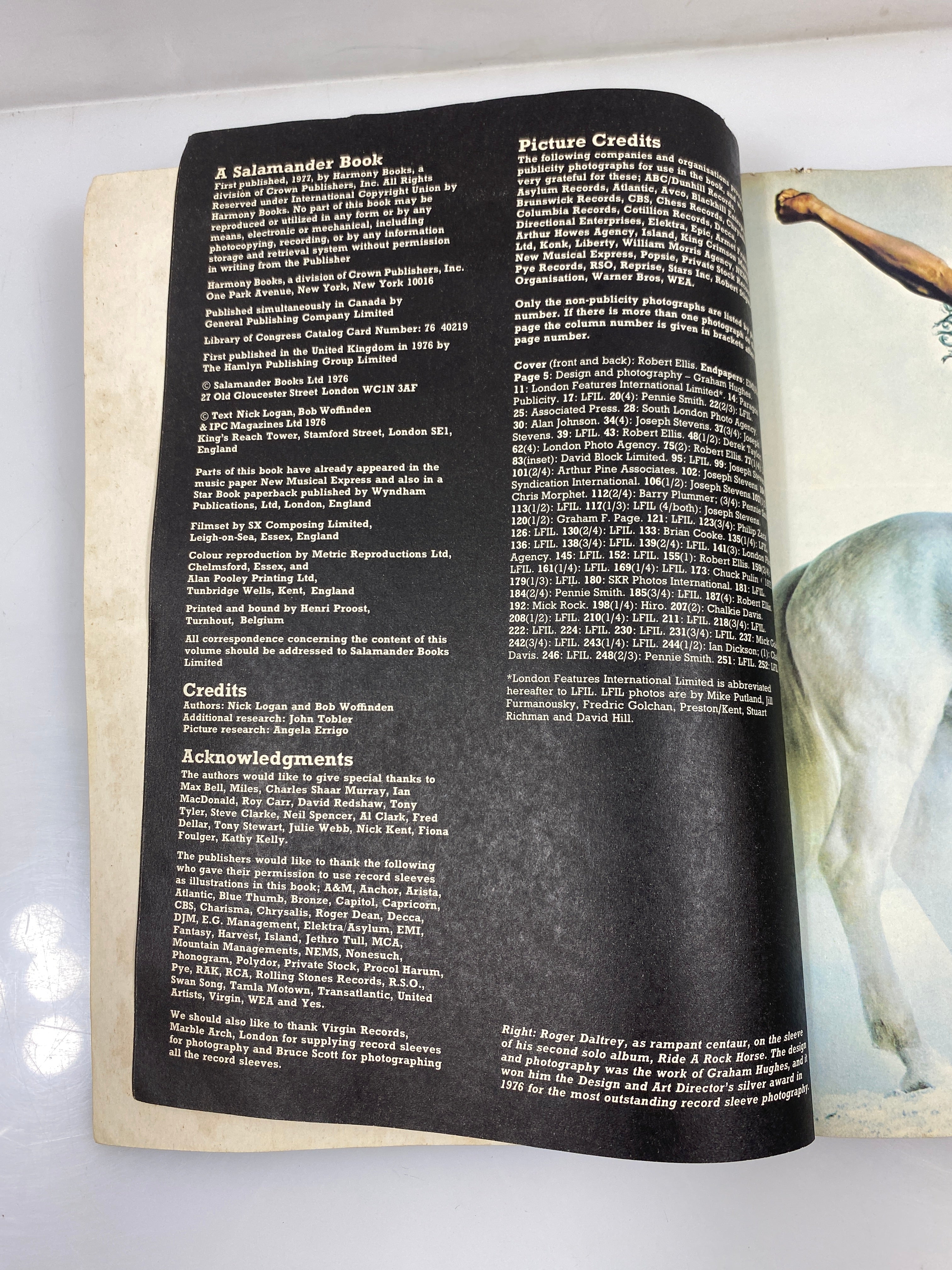 The Illustrated Encyclopedia of Rock Harmony Books 1976 SC