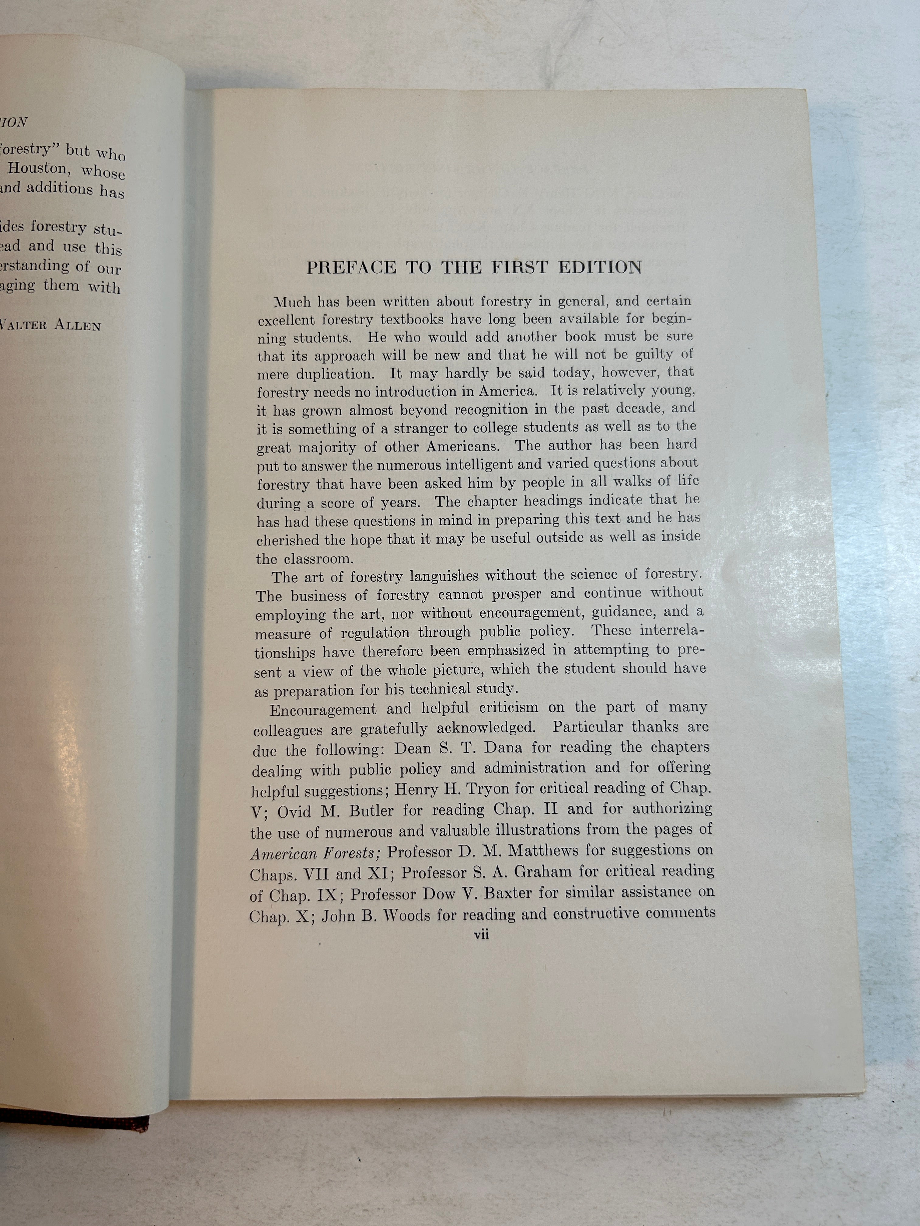 The Introduction to American Forestry by Shirley Walter Allen 2nd Ed 1950 HC