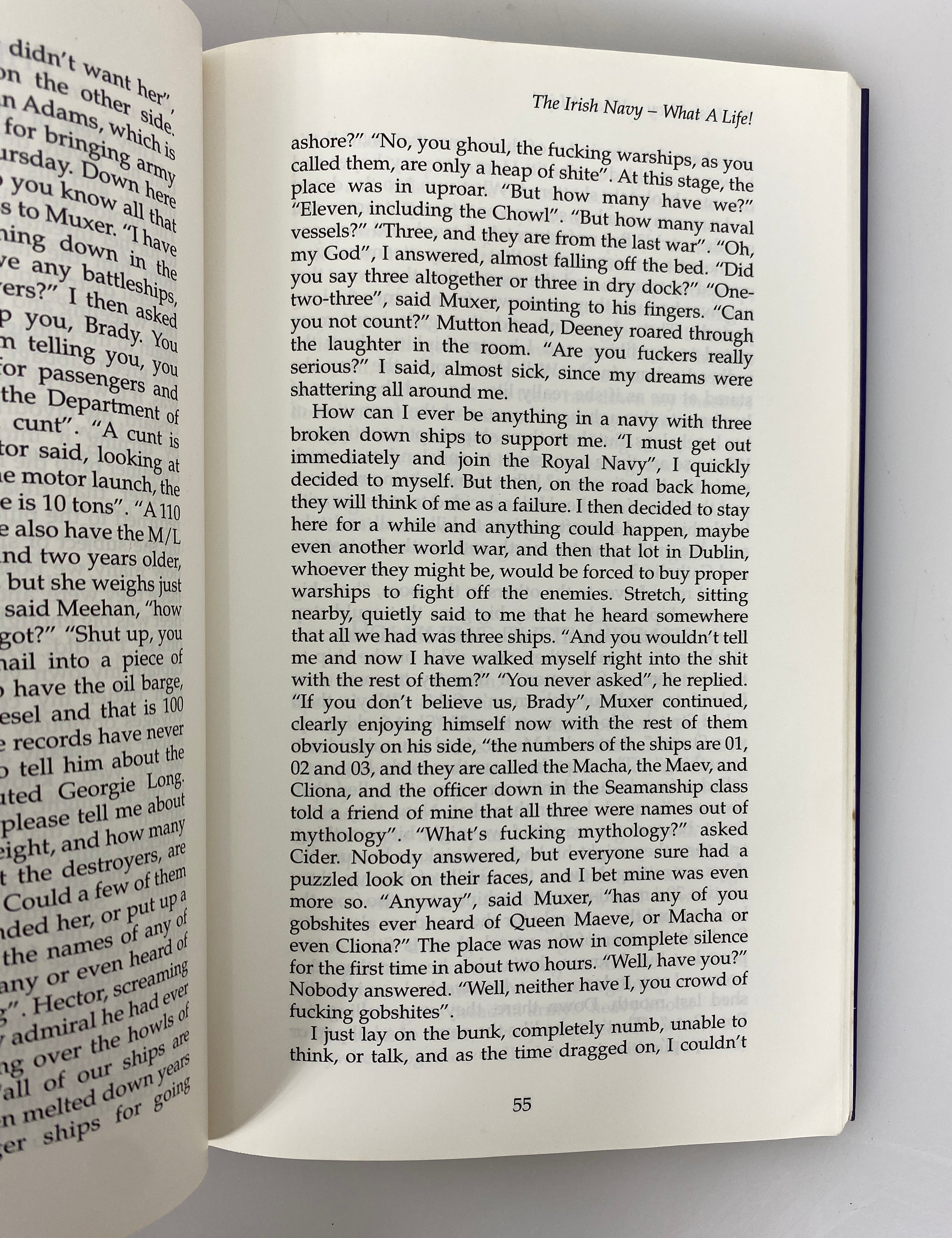 The Irish Navy What a Life! by Jim Brady 1996 Signed SC