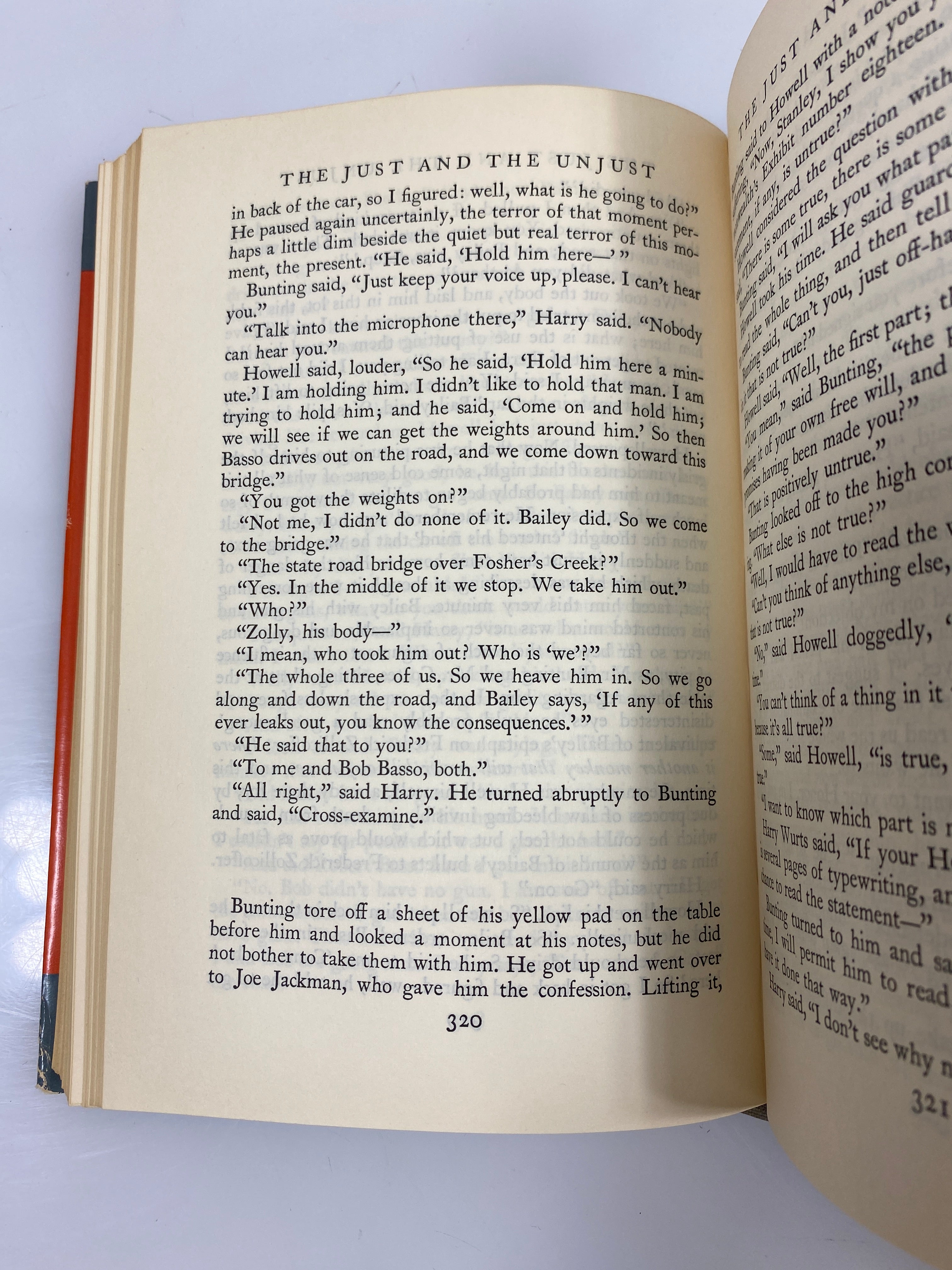The Just and The Unjust by Cozzens 1942 HCDJ