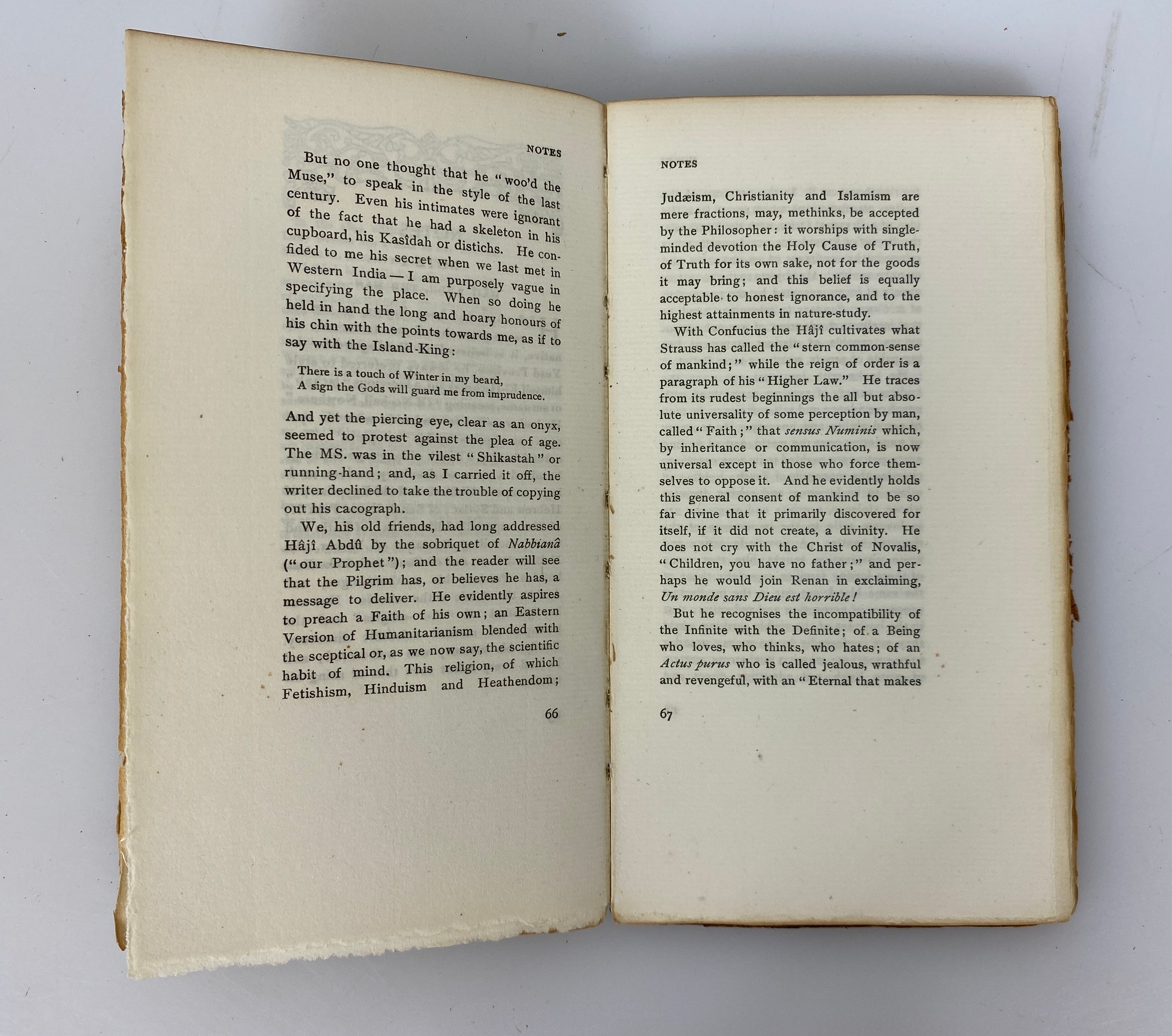 The Kasidah of Haji Abdu El-Yezdi 1913 Antique 9th Edition Leather Bound