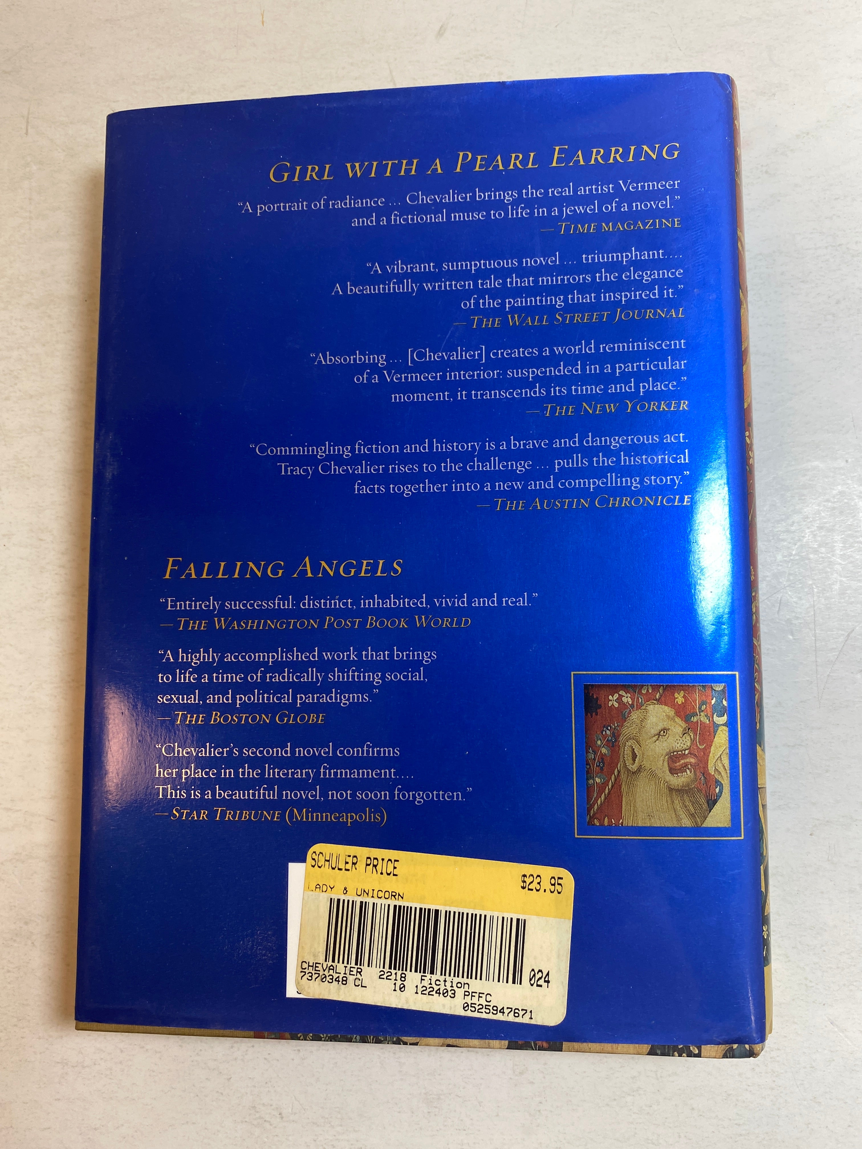 The Lady and the Unicorn Tracy Chevalier HCDJ 2004 *Signed*