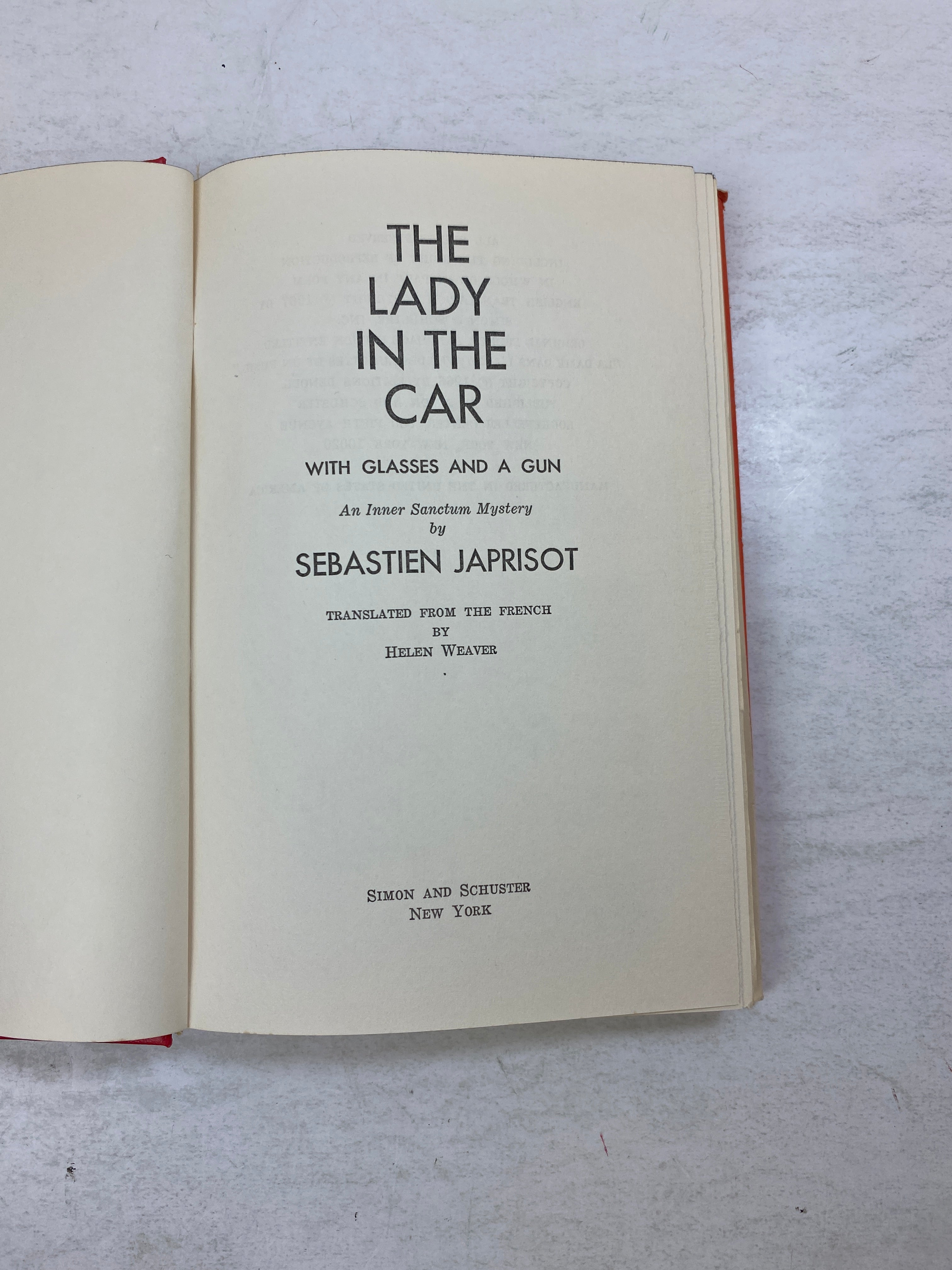 The Lady in the Car by Sebastien Japrisot 1967 HCDJ