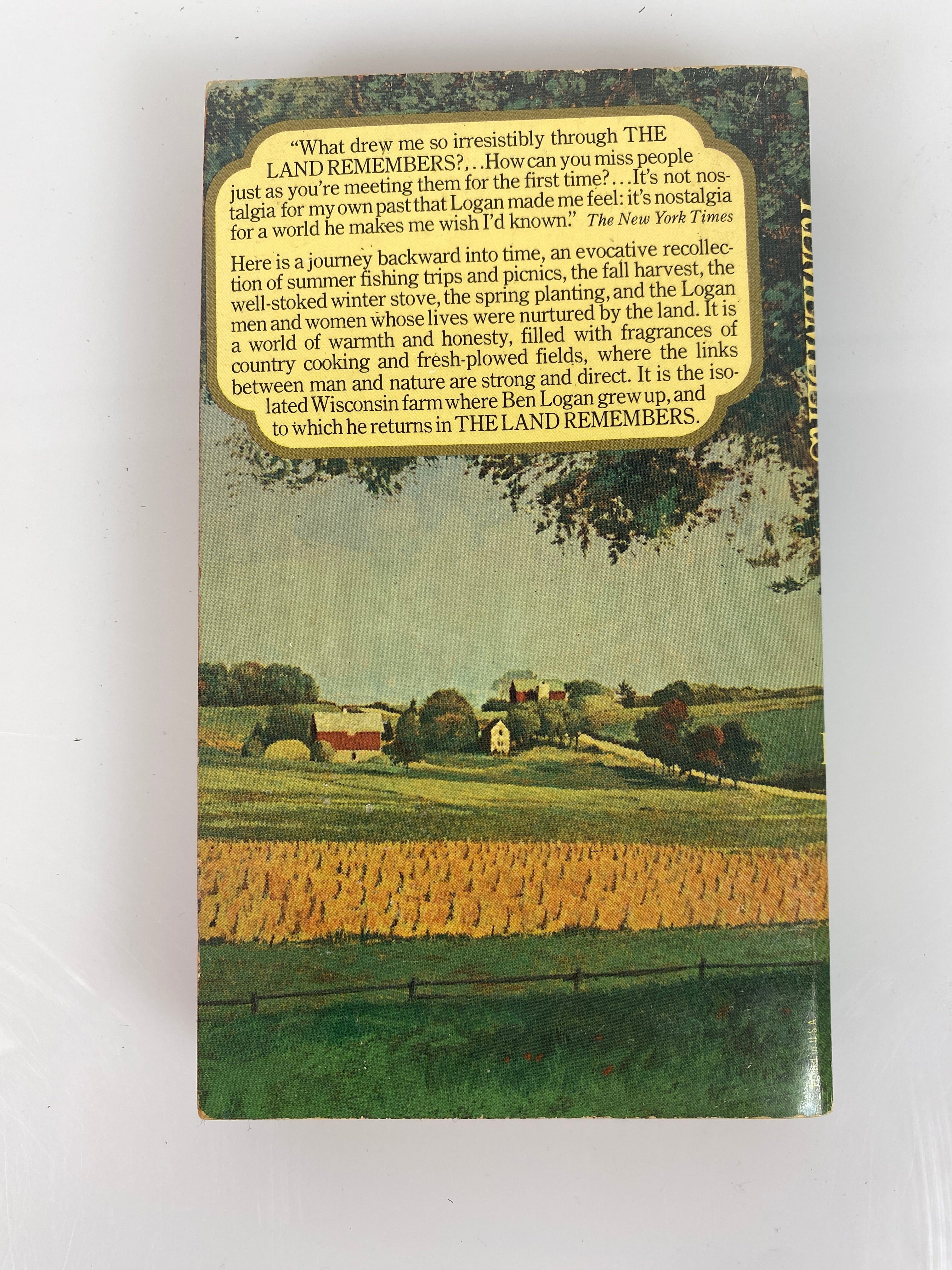 The Land Remembers Ben Logan Vintage Avon Paperback 1976
