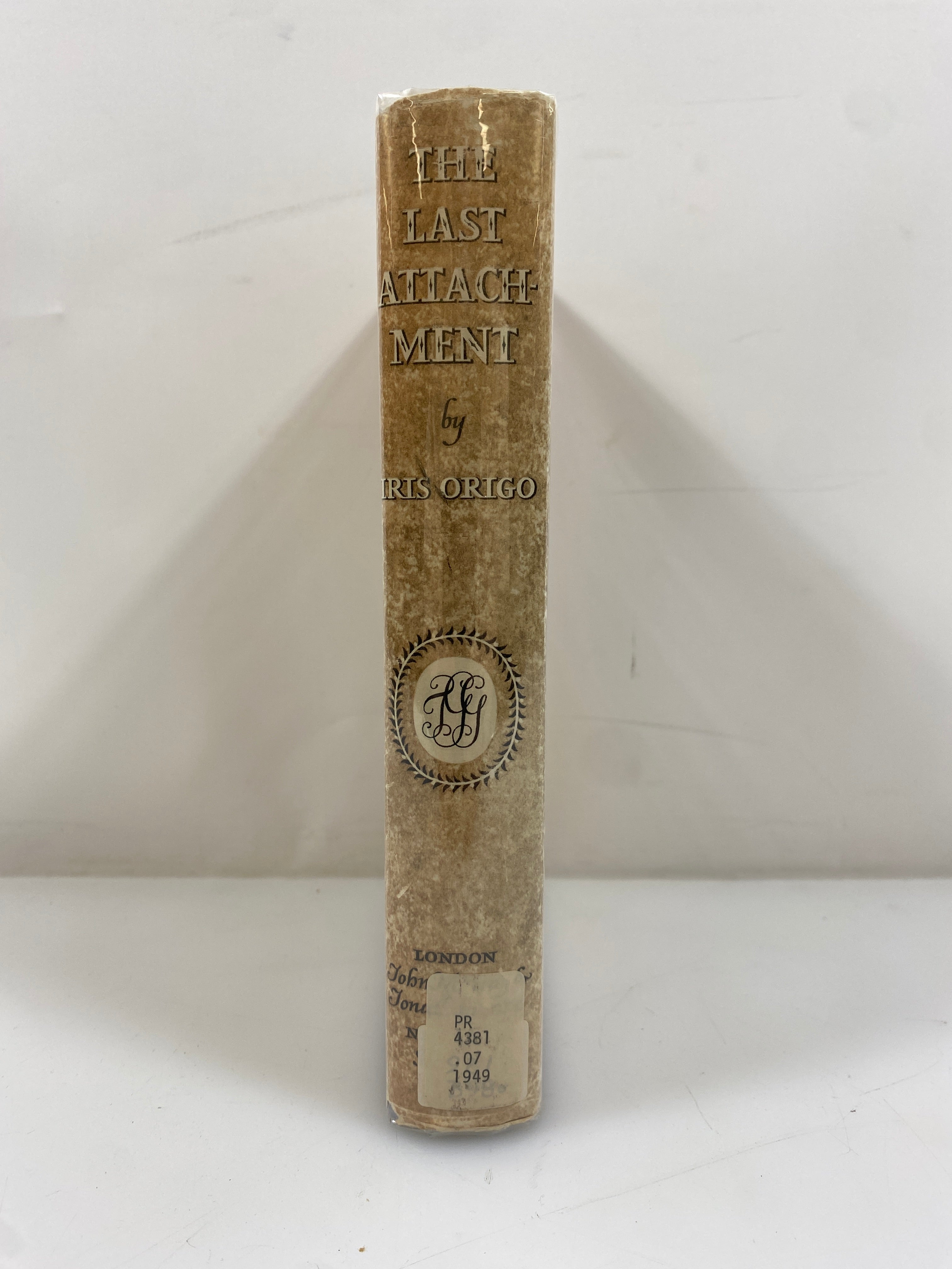 The Last Attachment by Iris Origo 1949 2nd Impression Ex-Library HCDJ