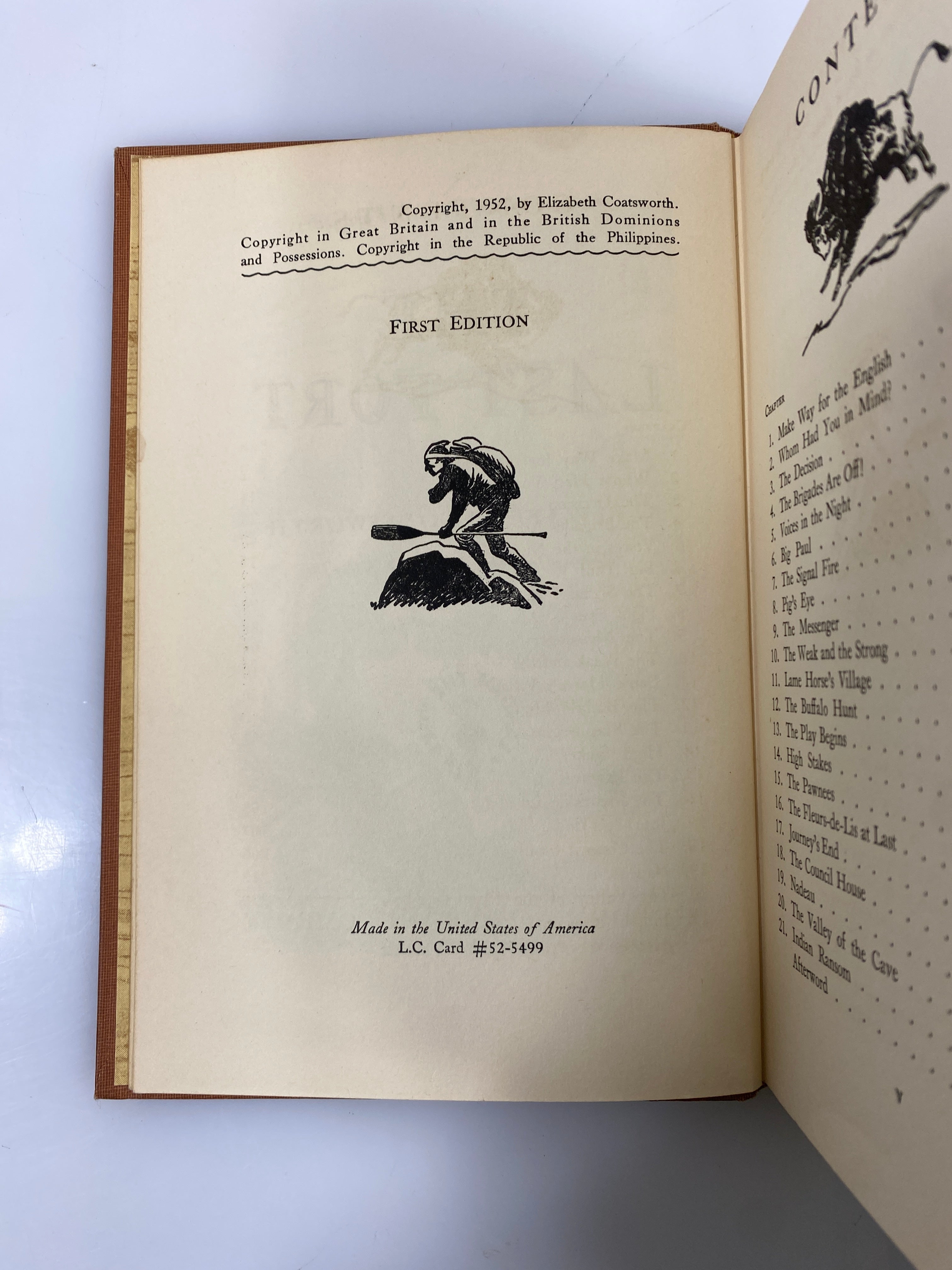 The Last Fort Elizabeth Coatsworth 1st Ed. 1952 HC