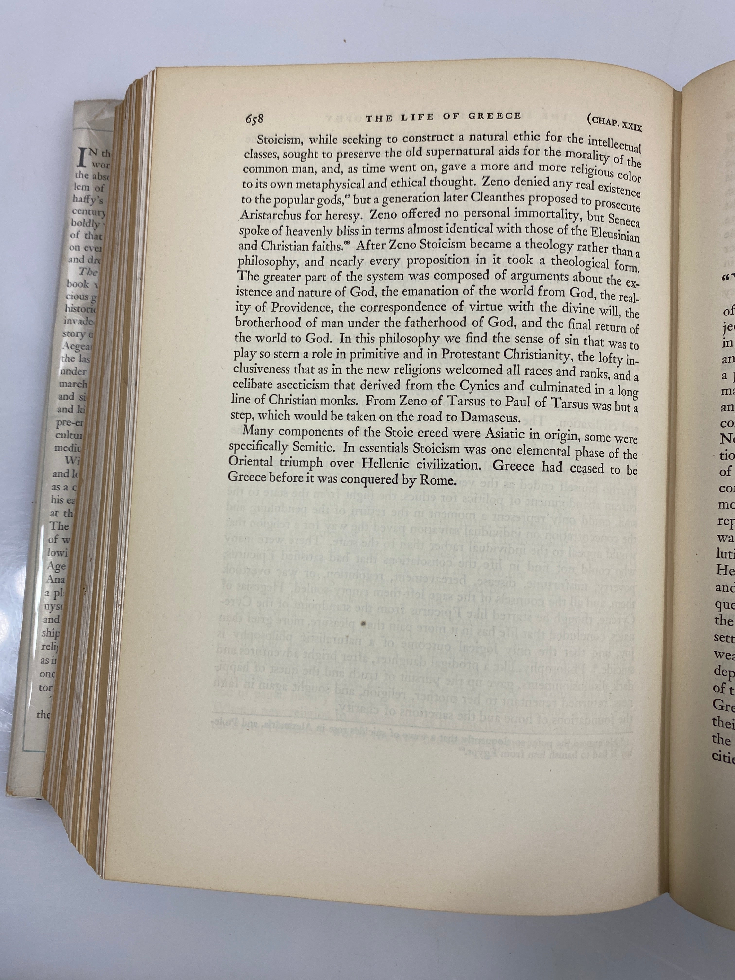 The Life if Greece by Will Durant 1939 HCDJ