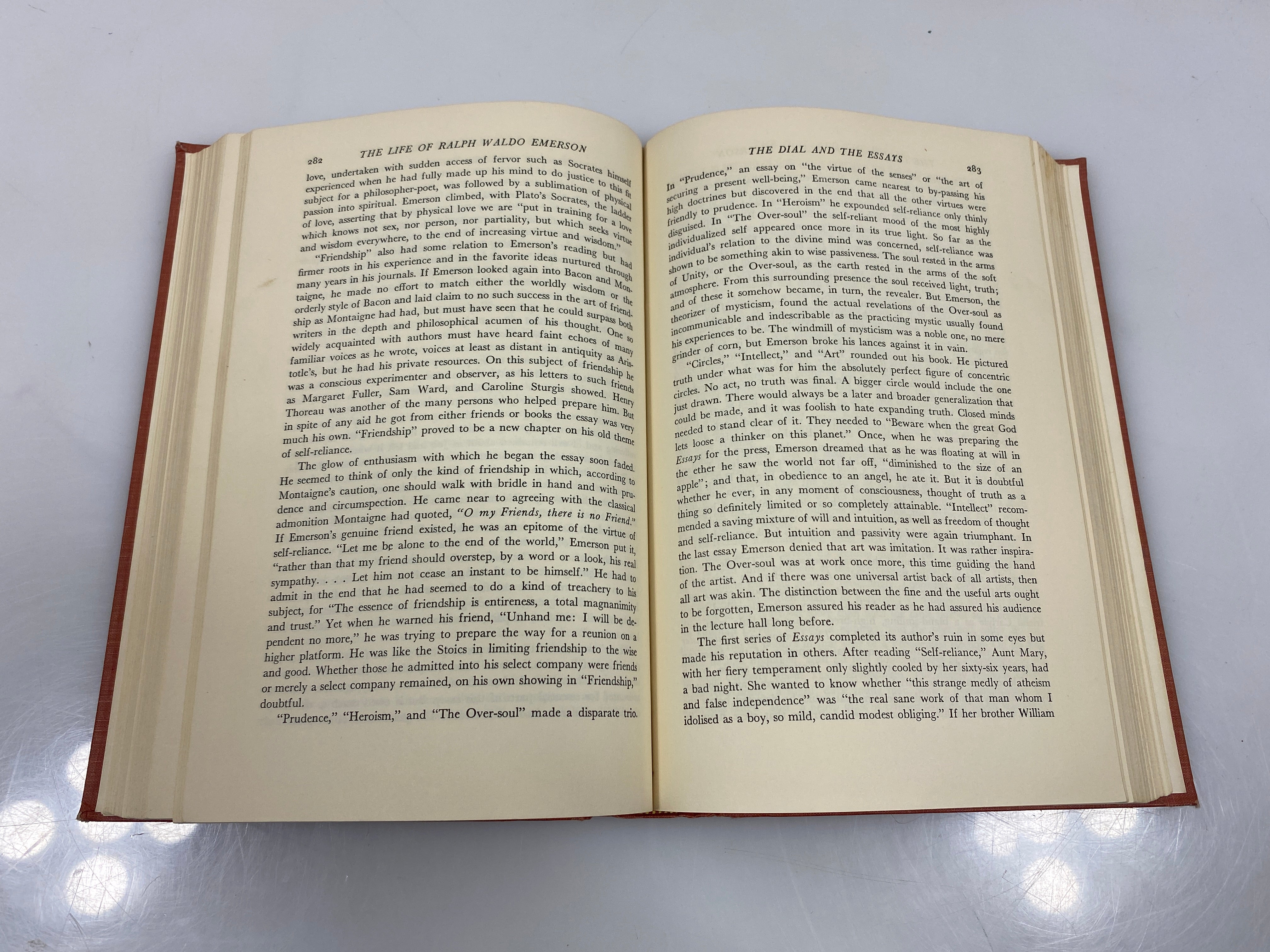 The Life of Ralph Waldo Emerson by Rusk Ex-library 1949 HC
