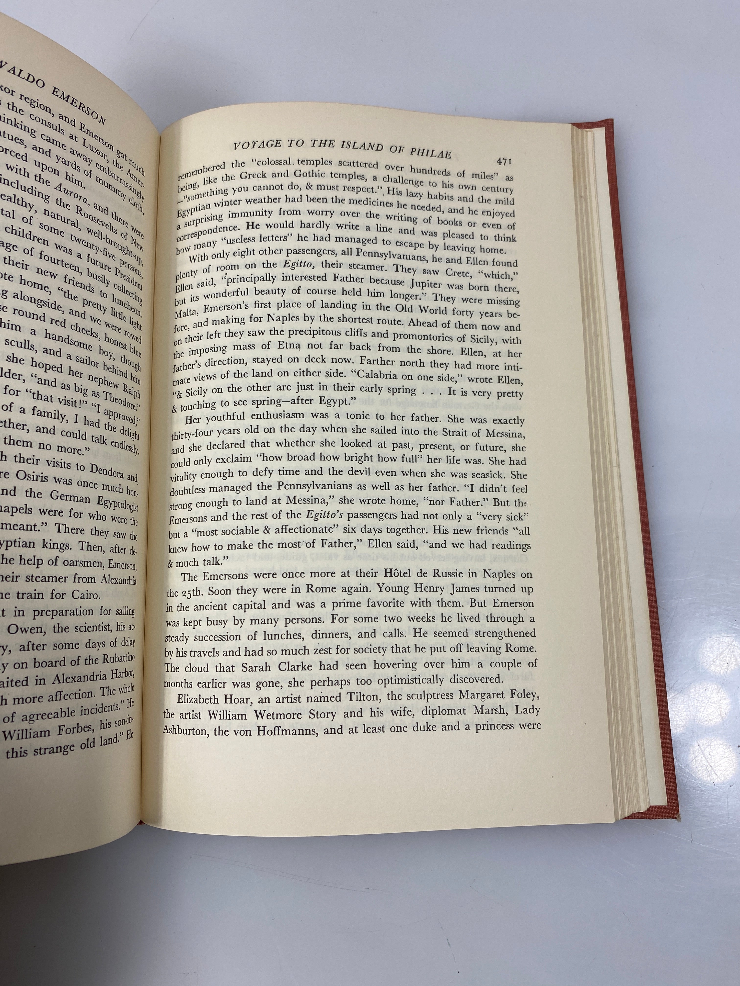 The Life of Ralph Waldo Emerson by Rusk Ex-library 1949 HC
