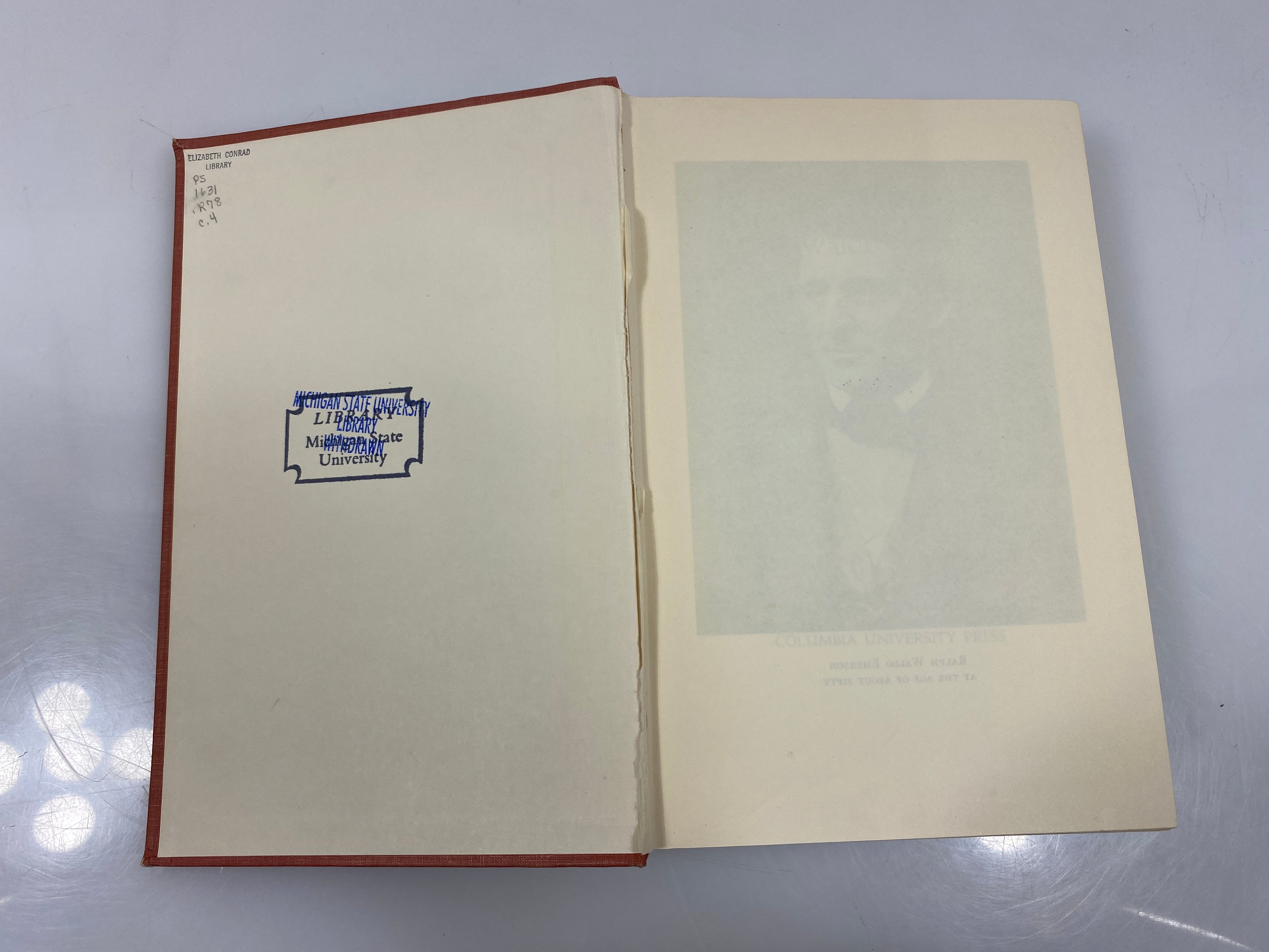 The Life of Ralph Waldo Emerson by Rusk Ex-library 1949 HC