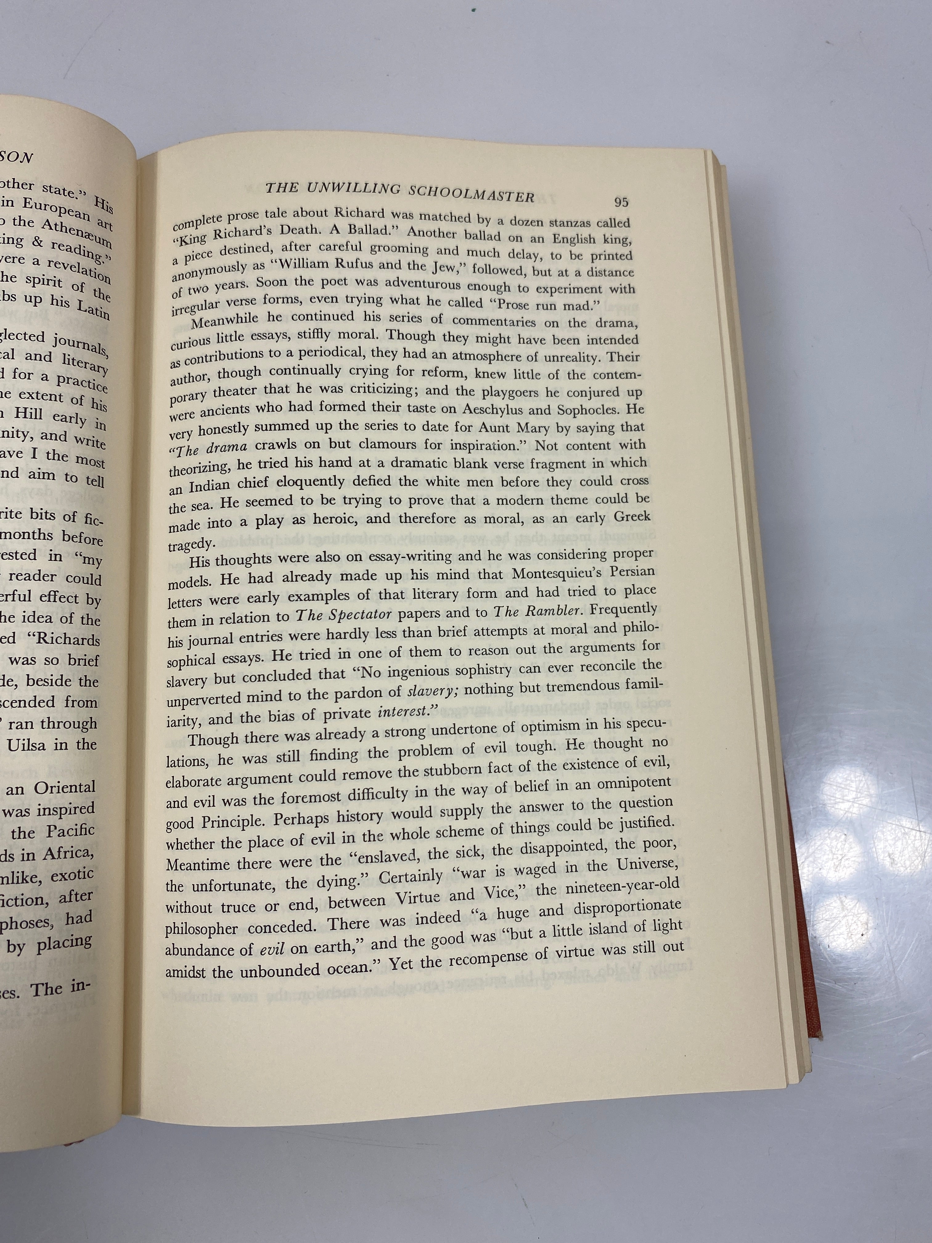 The Life of Ralph Waldo Emerson by Rusk Ex-library 1949 HC
