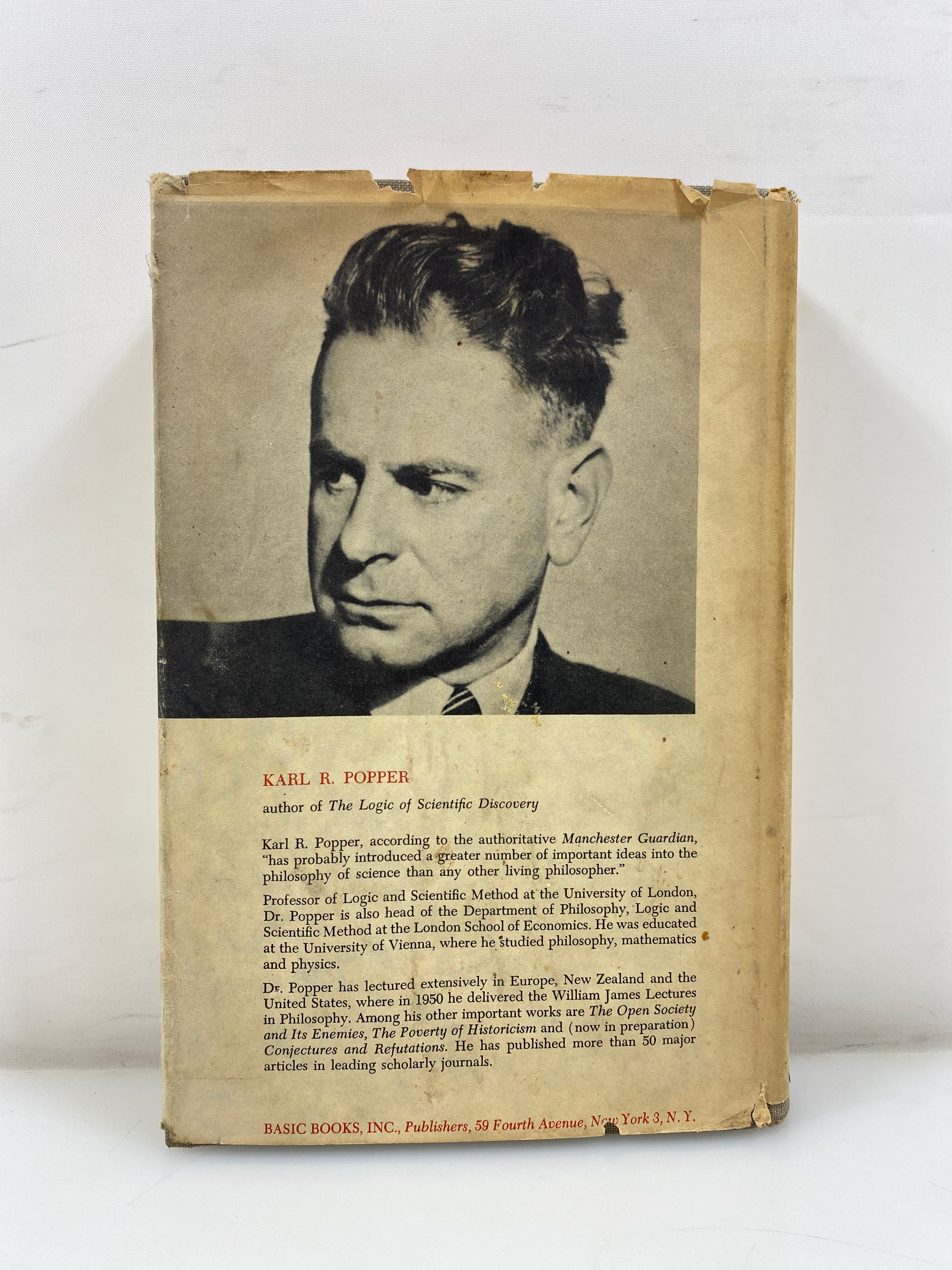 The Logic of Scientific Discovery by Karl Popper 1959 HCDJ