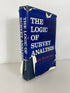 The Logic of Survey Analysis by Morris Rosenberg 1968 2nd Printing HC DJ