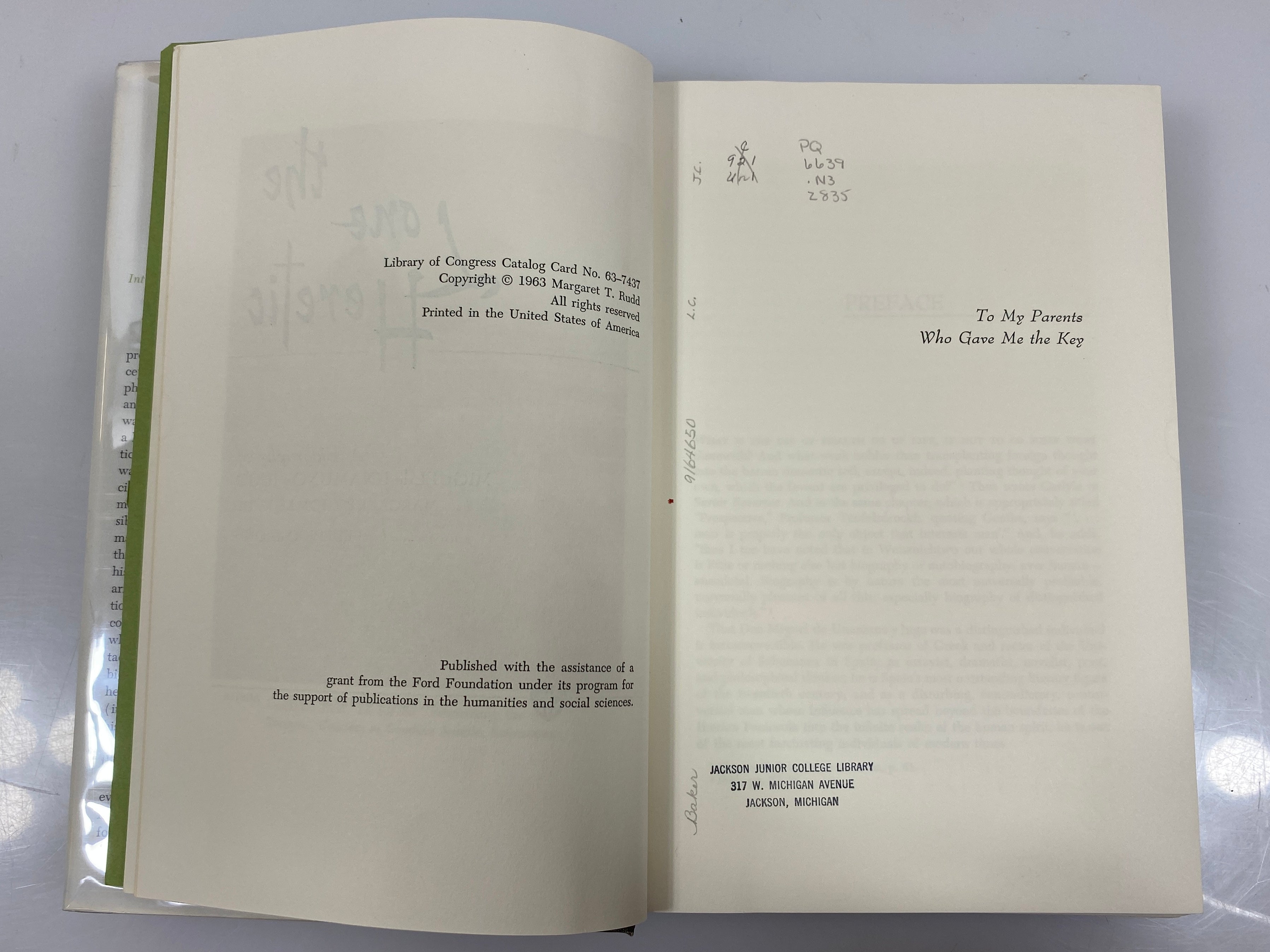 The Lone Heretic: Biography of Miguel de Unamuno y Jugo 1963 Ex-Library HCDJ