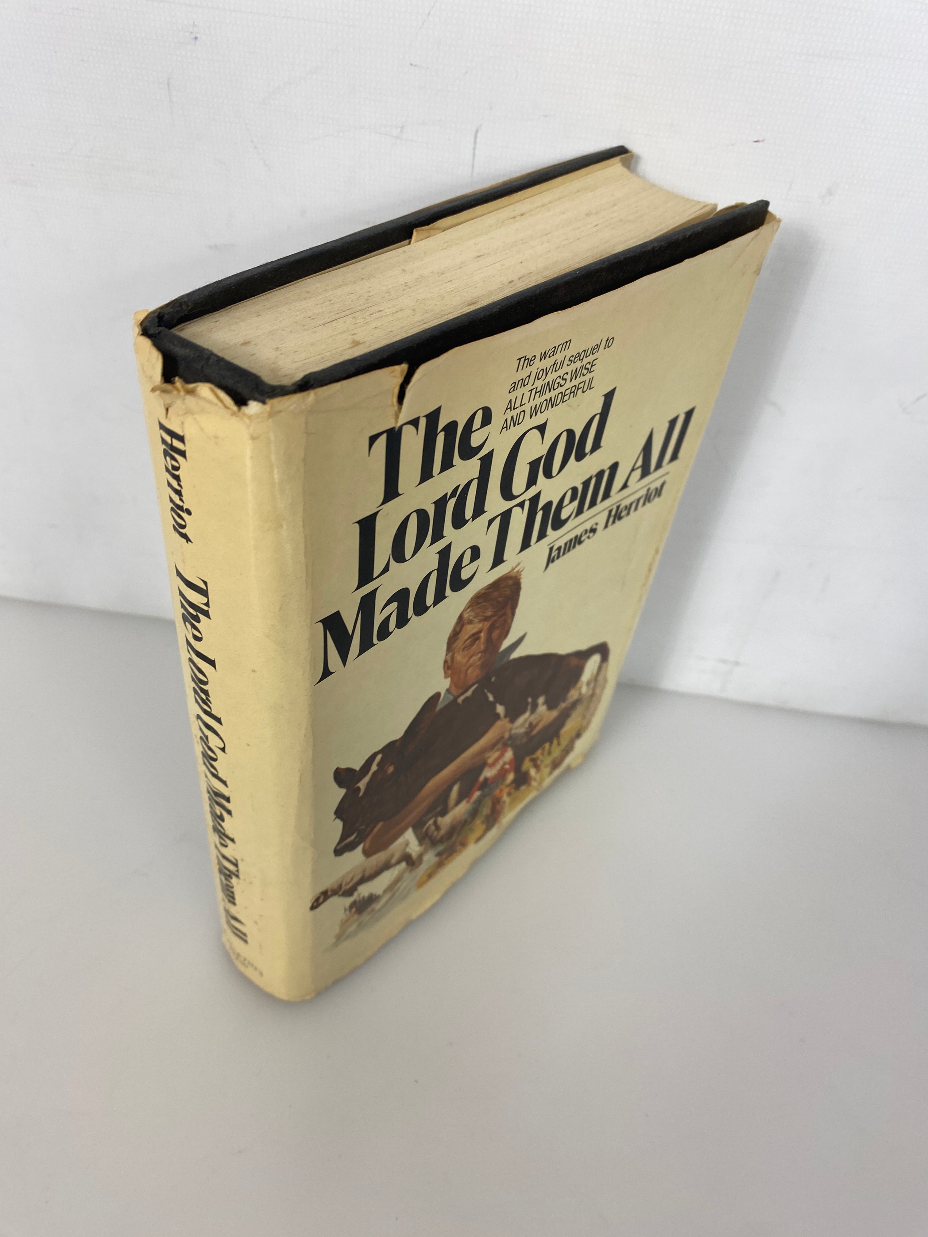 The Lord God Made Them All James Herriot HCDJ 1981 First Edition