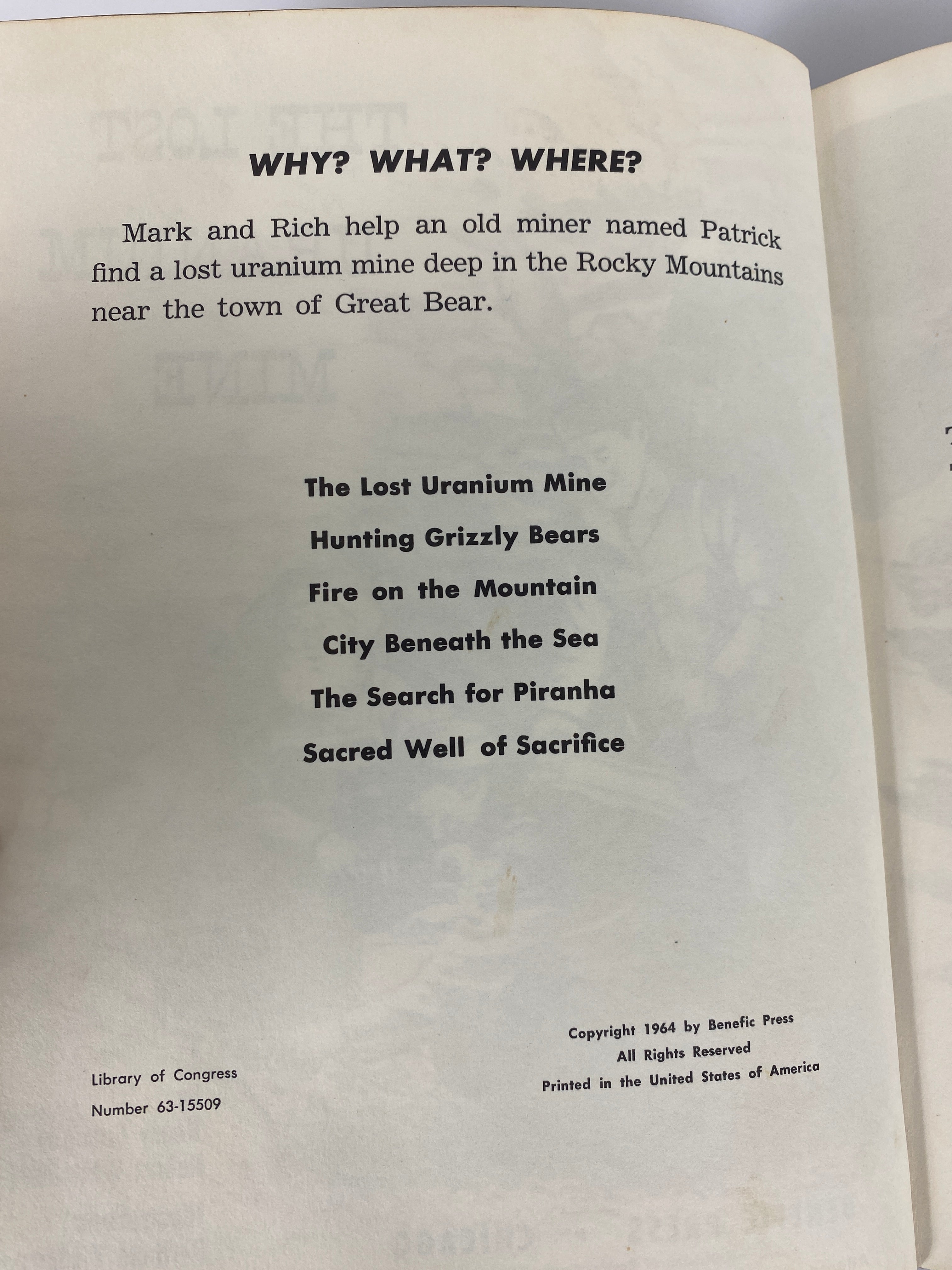 The Lost Uranium Mine Henry Bamman vintage kids book 1964