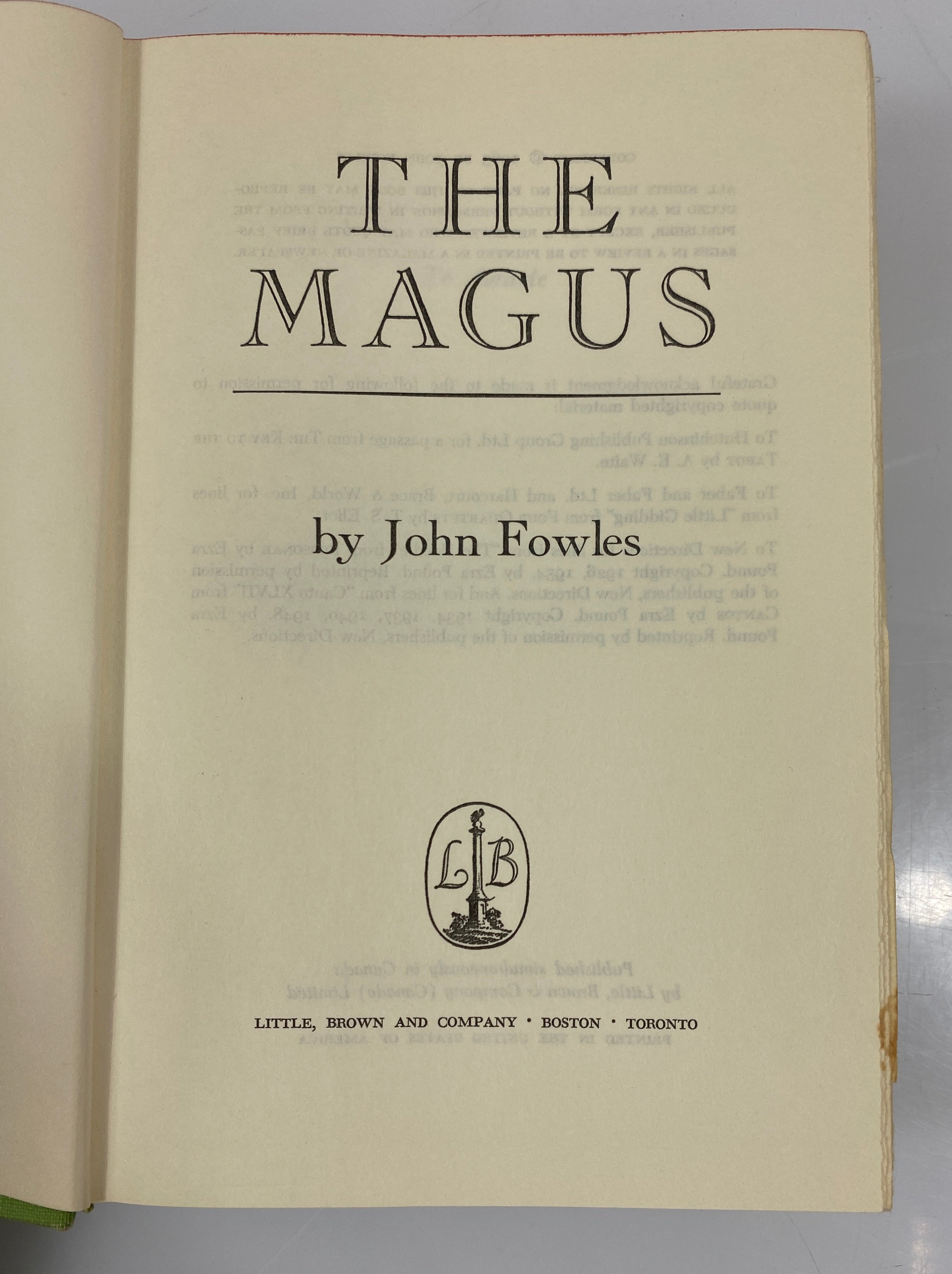 The Magnus by John Fowles 1965 HCDJ BCE