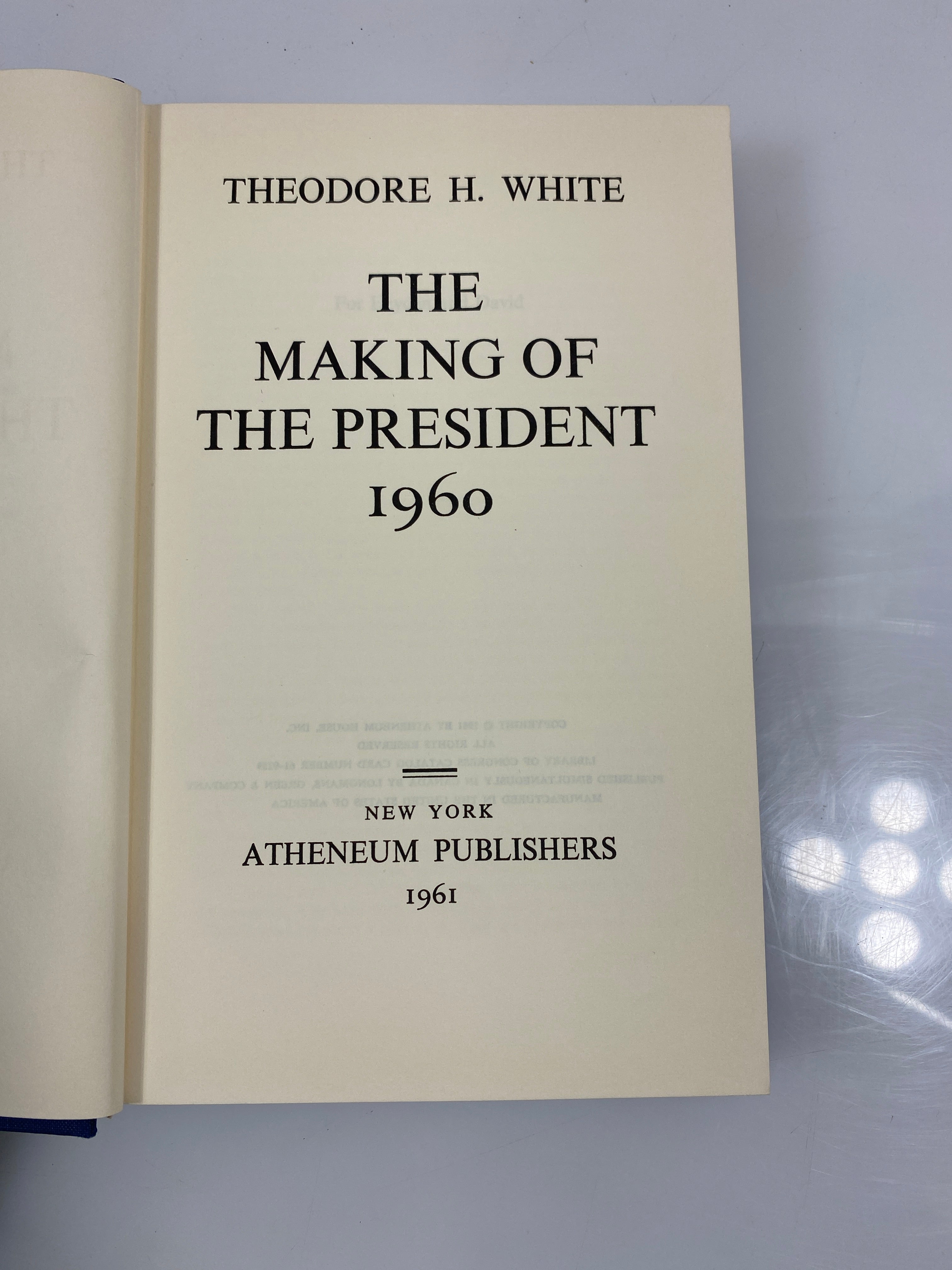 The Making of the President 1960 by White 1961 HCDJ
