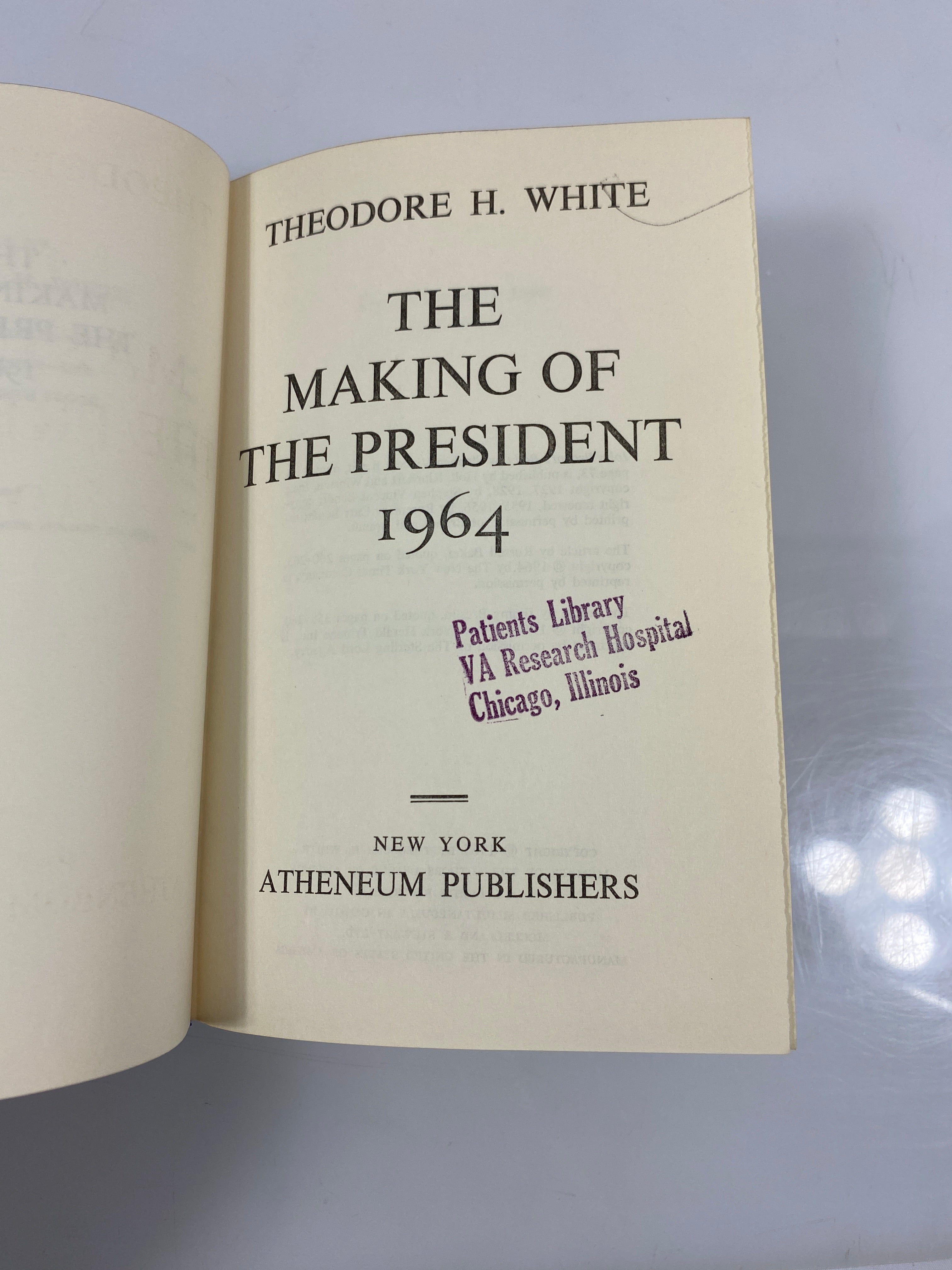 The Making of the President 1964 by White 1965 Ex-library HCDJ