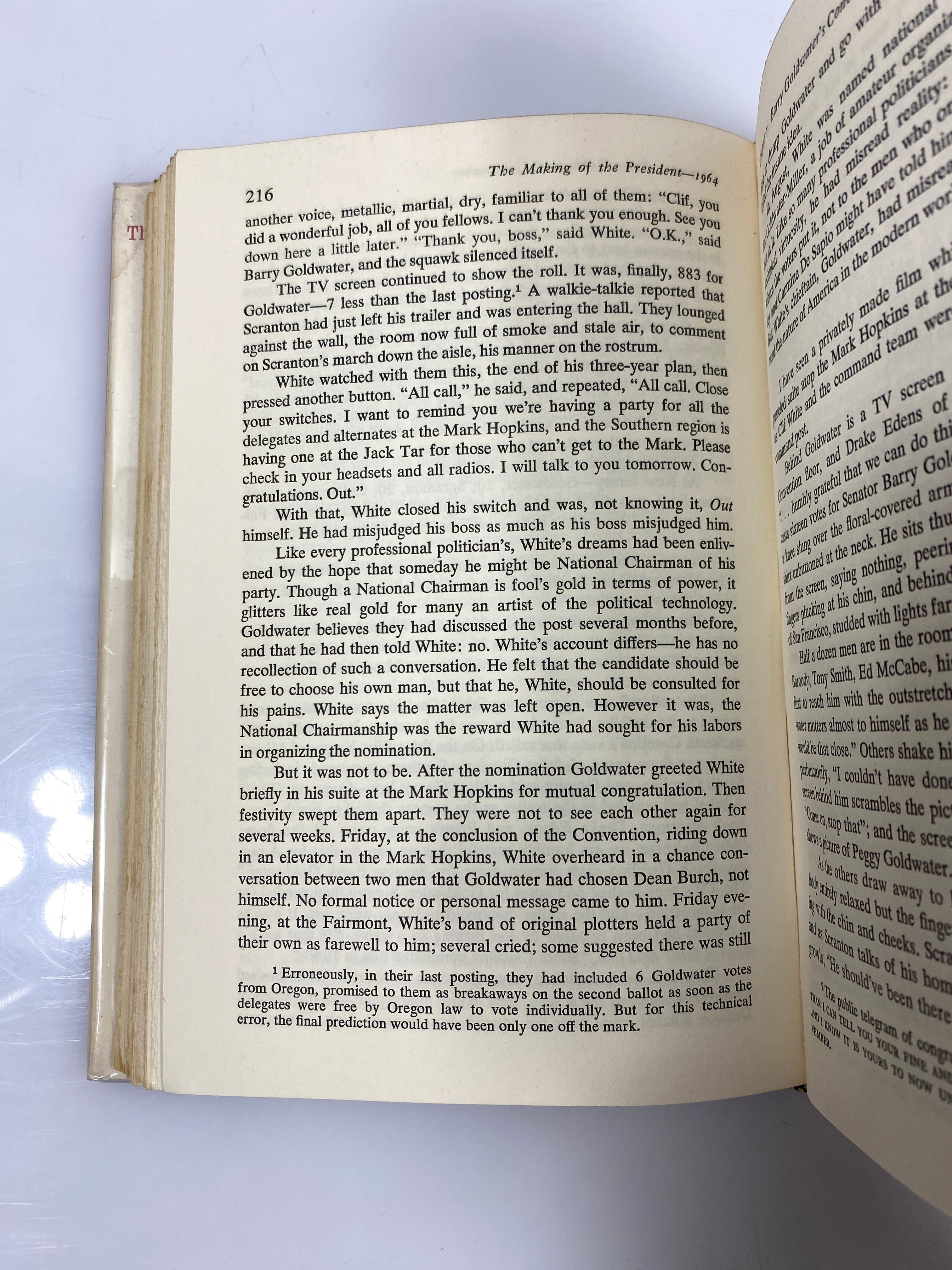The Making of the President 1964 by White 1965 Ex-library HCDJ