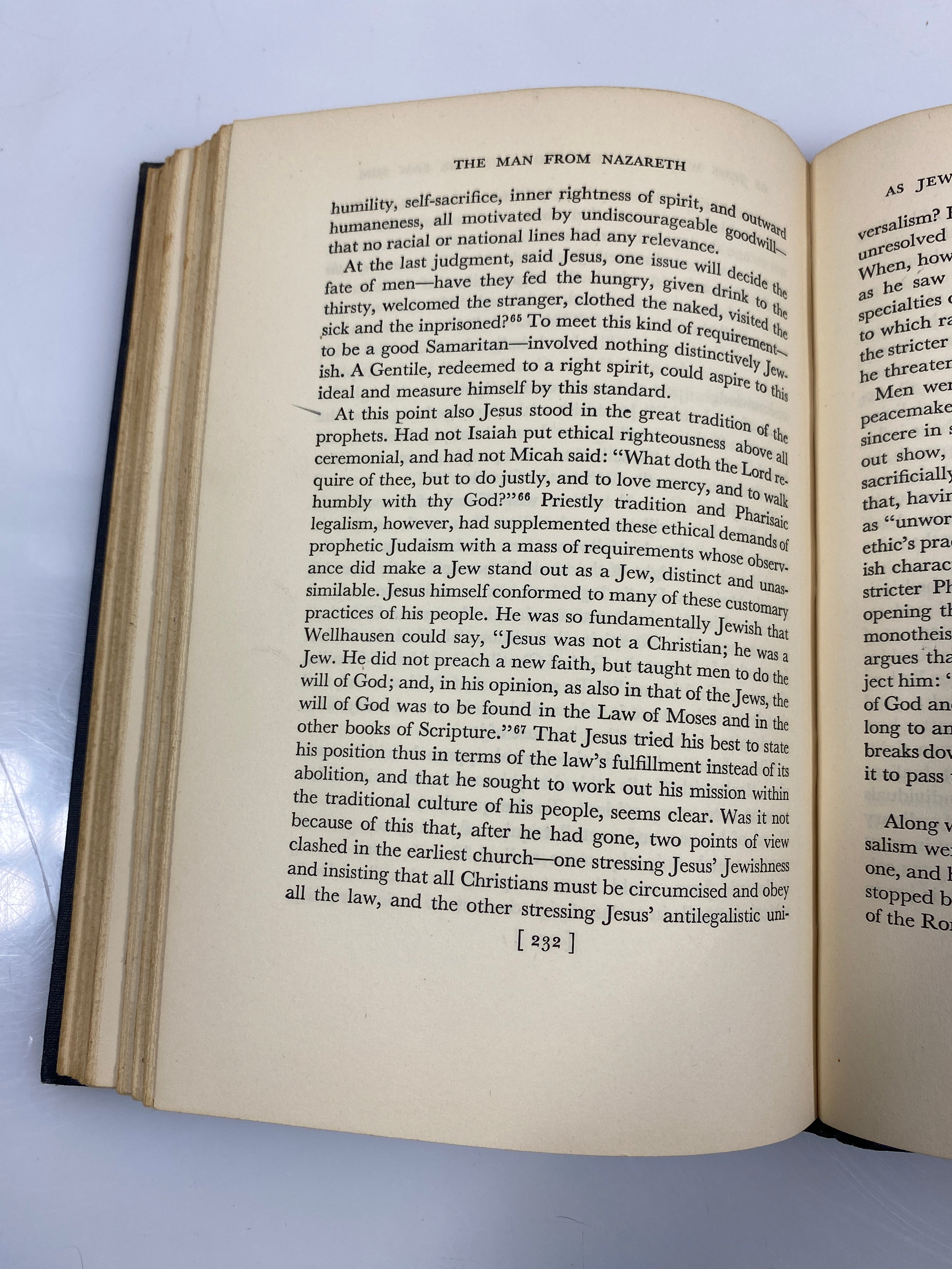 The Man From Nazareth by Fosdick 1949 HC