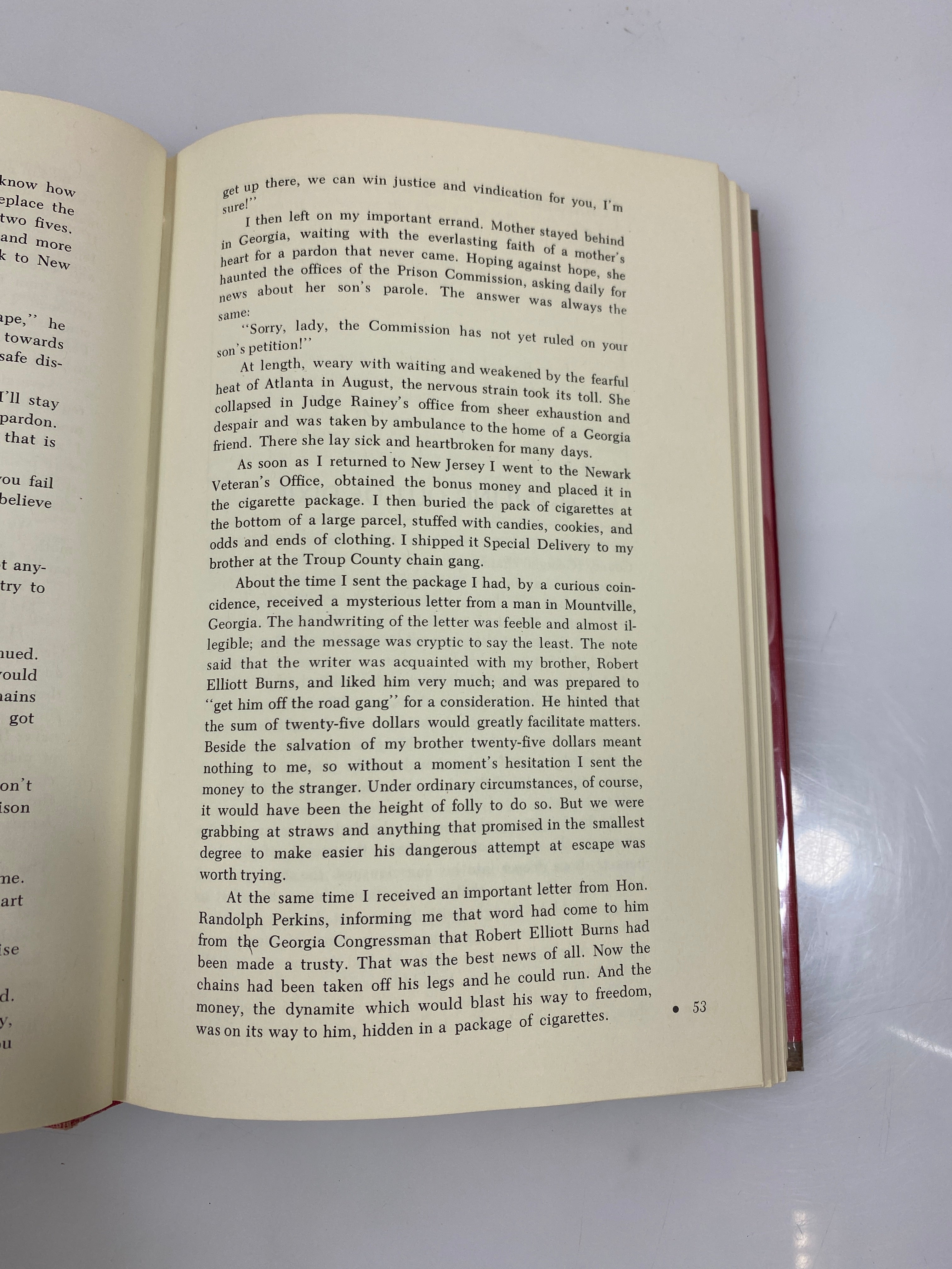 The Man Who Broke a Thousand Chains by Burns Ex-library 1968 HCDJ