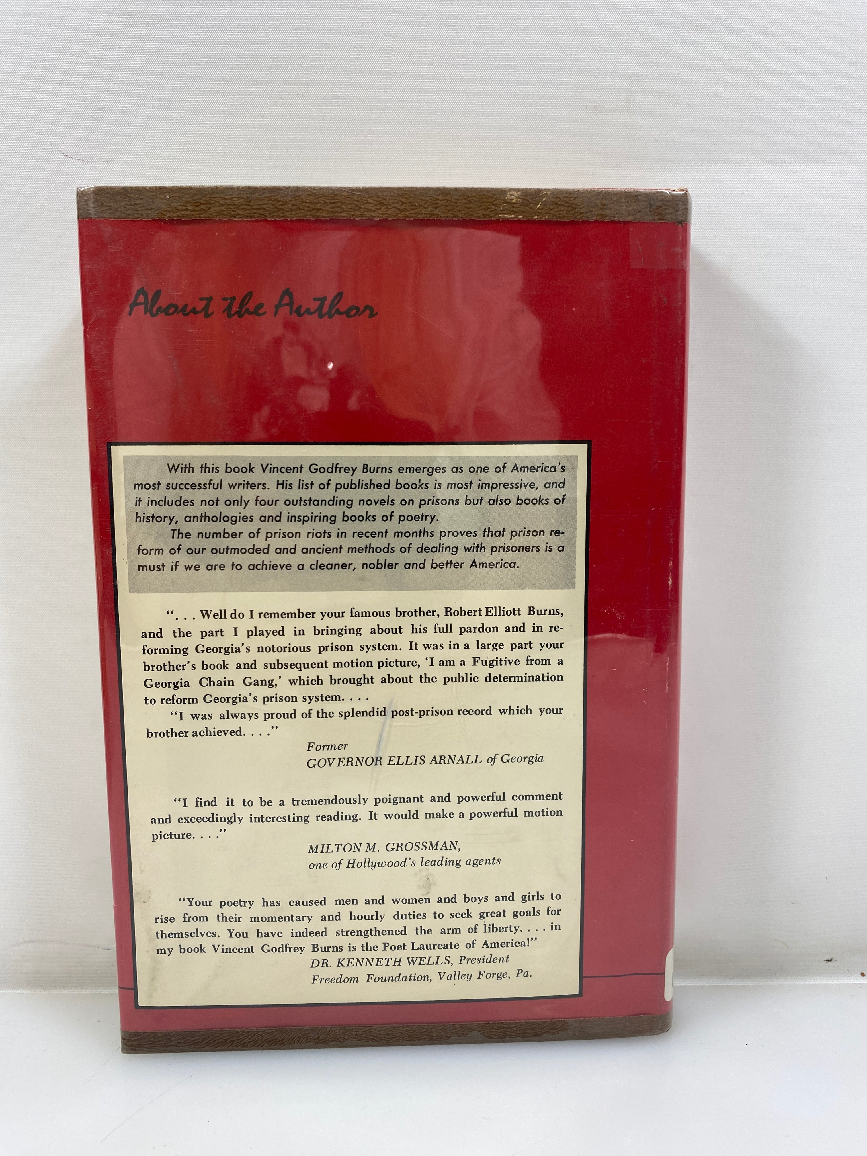 The Man Who Broke a Thousand Chains by Burns Ex-library 1968 HCDJ