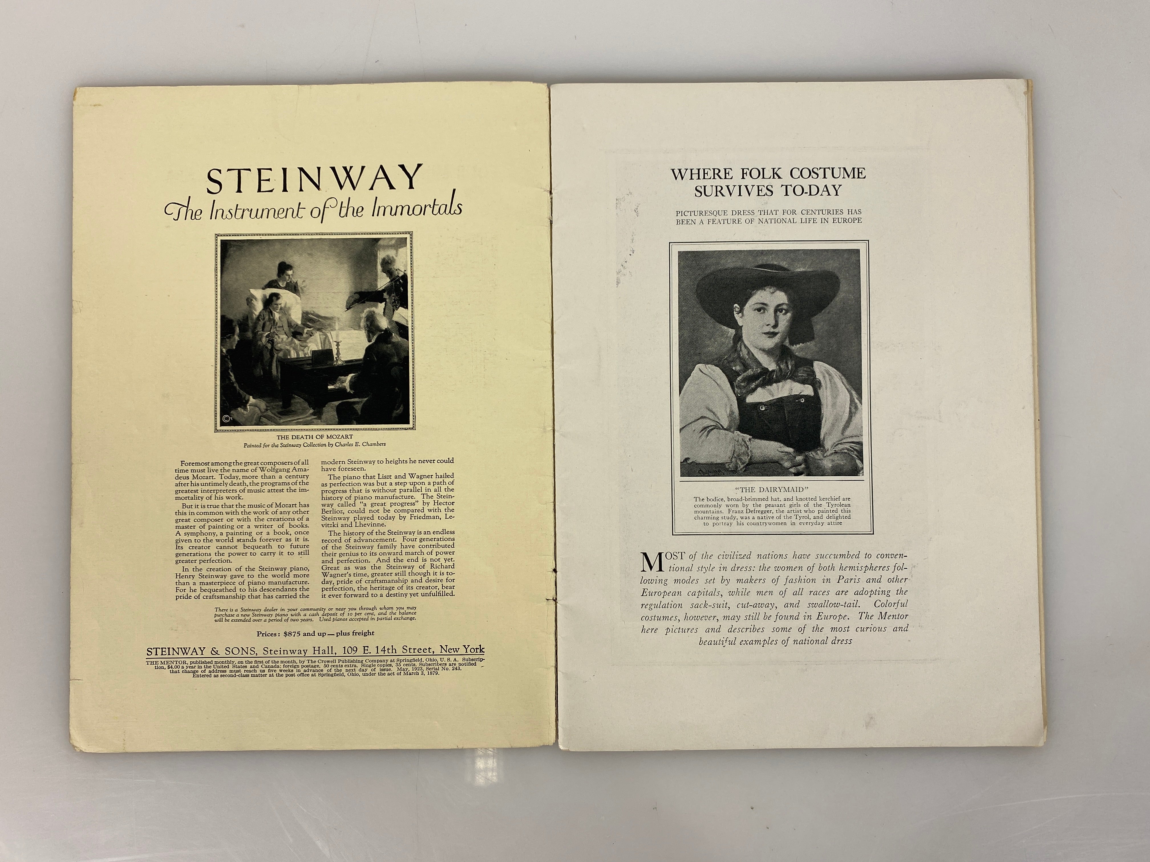 The Mentor Vintage Costume Magazine May 1923