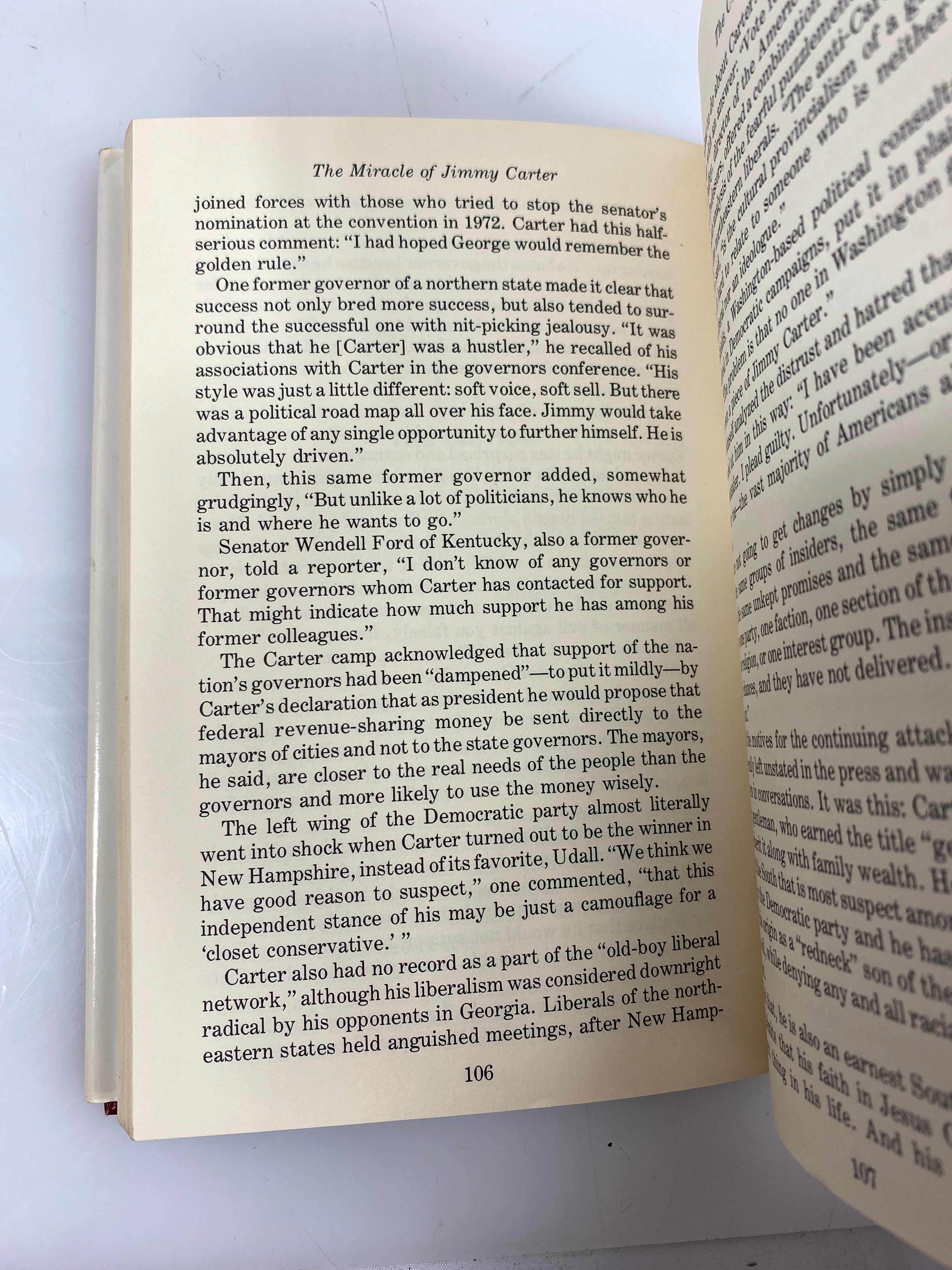 The Miracle of Jimmy Carter by Norton/Slosser 1976 HCDJ