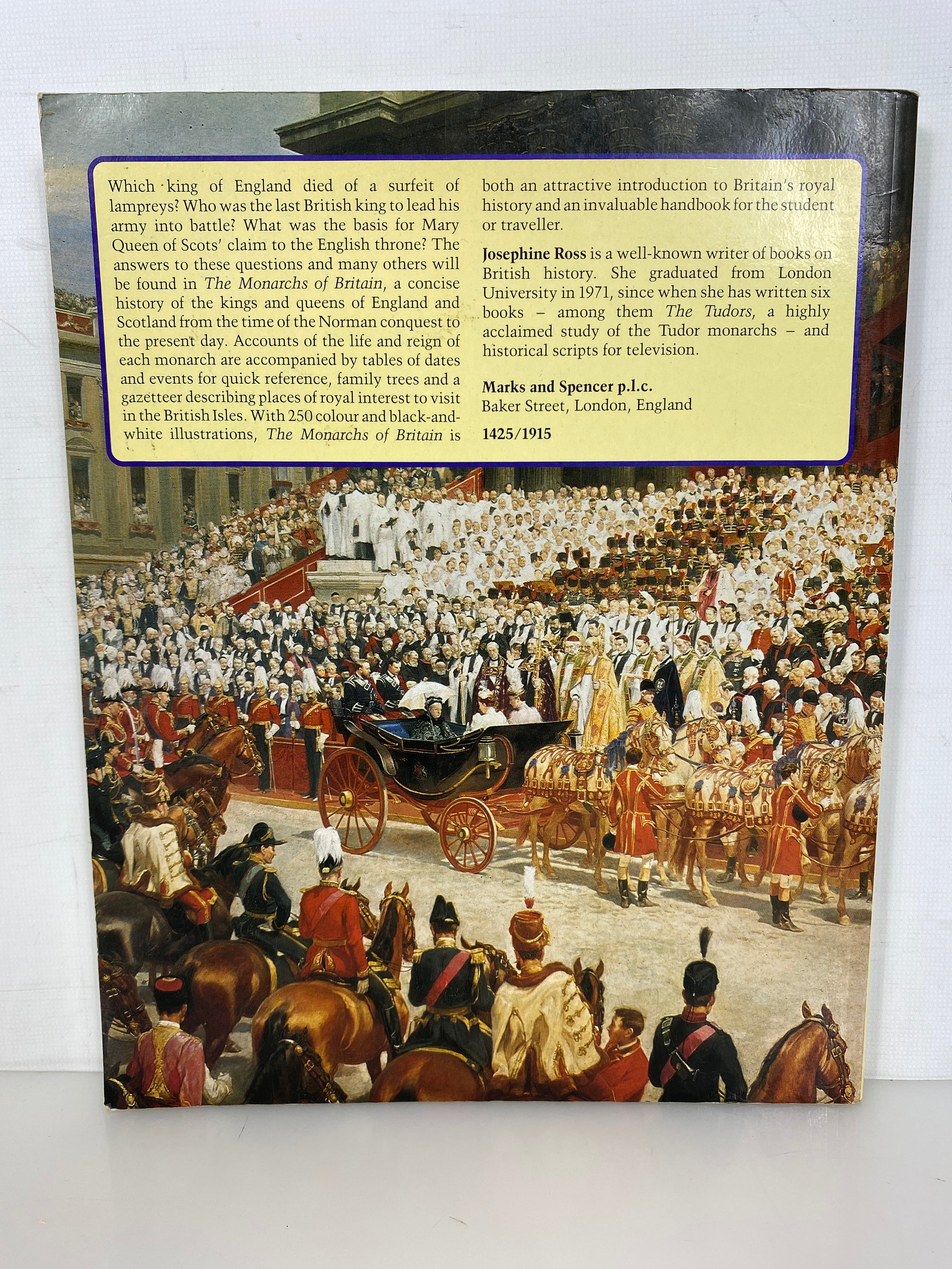 The Monarchs of Britain by Josephine Ross 1983 Vintage SC