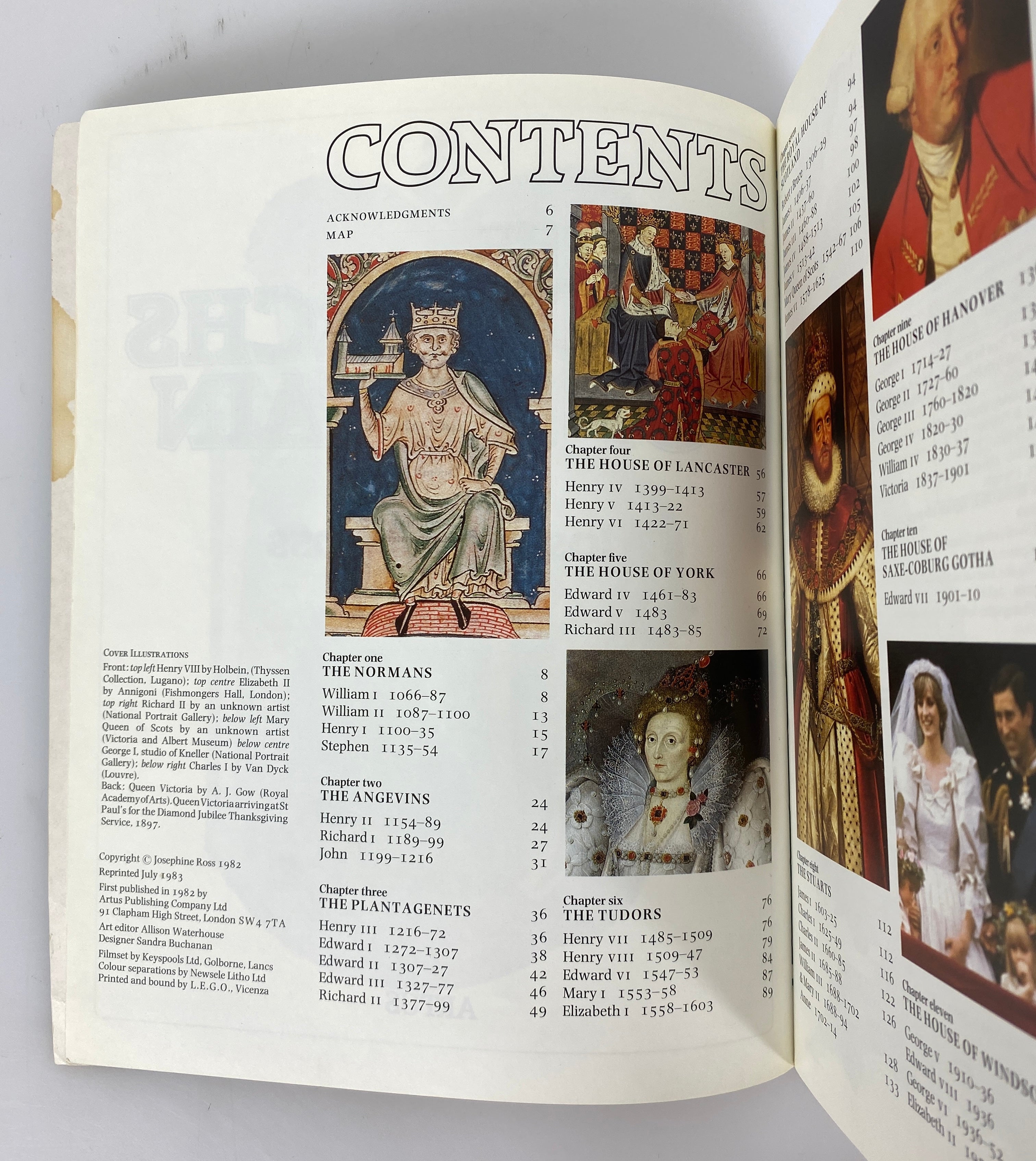 The Monarchs of Britain by Josephine Ross 1983 Vintage SC