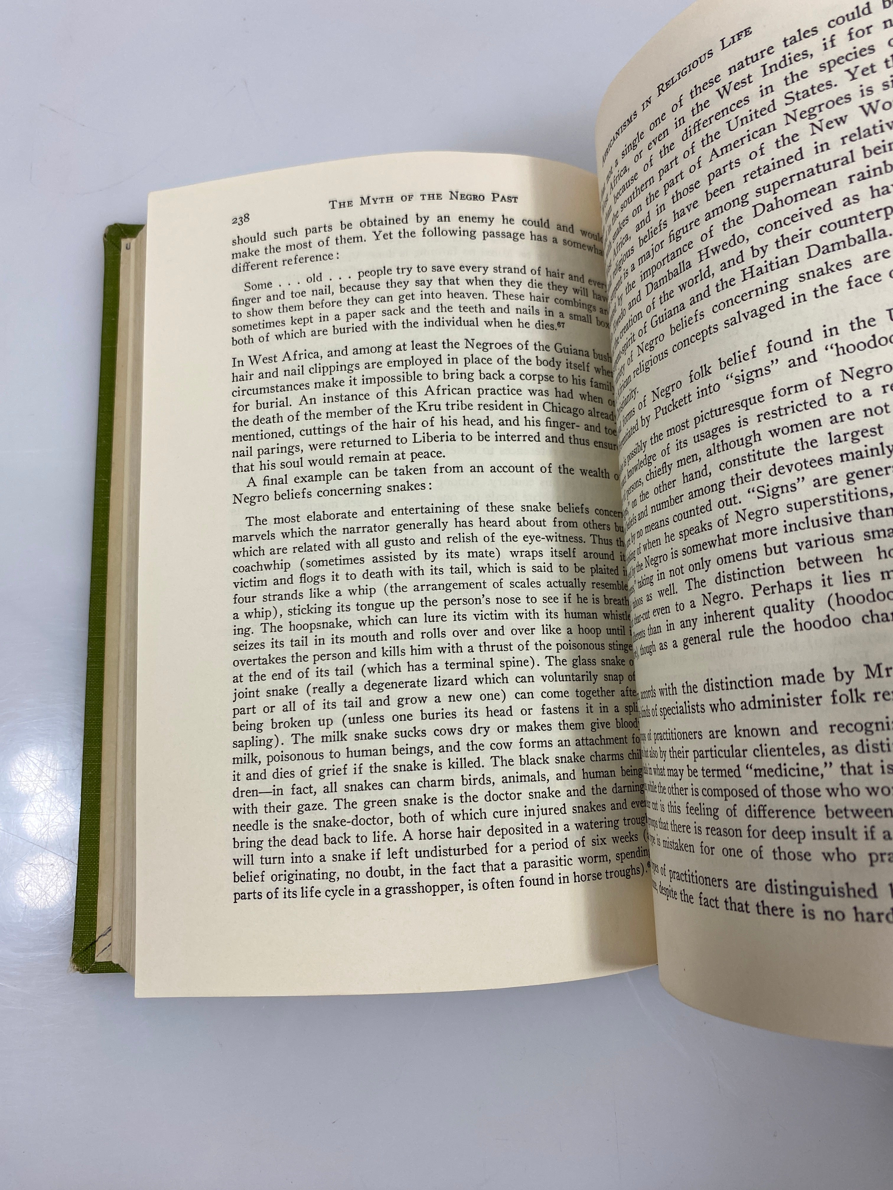 The Myth of the Negro Past by Herskovits Ex-library 1958 HC