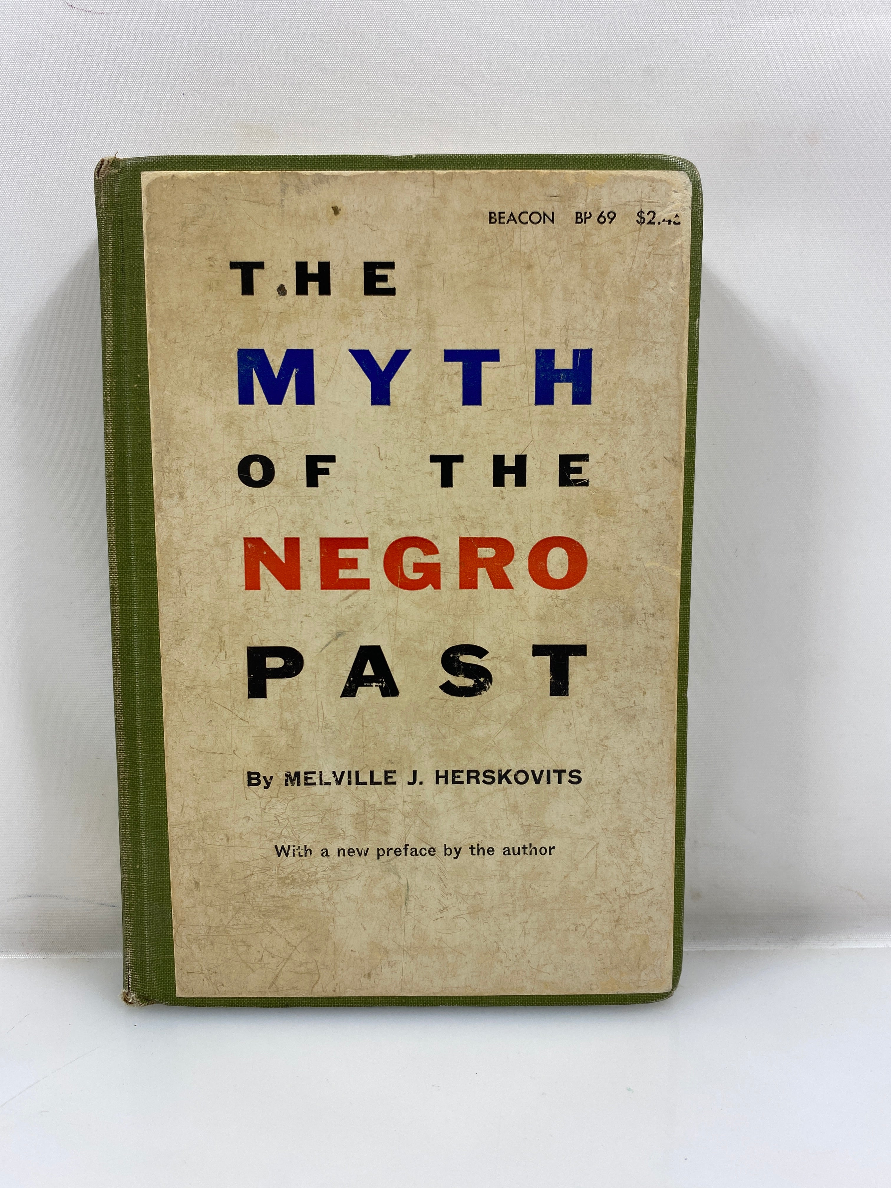 The Myth of the Negro Past by Herskovits Ex-library 1958 HC