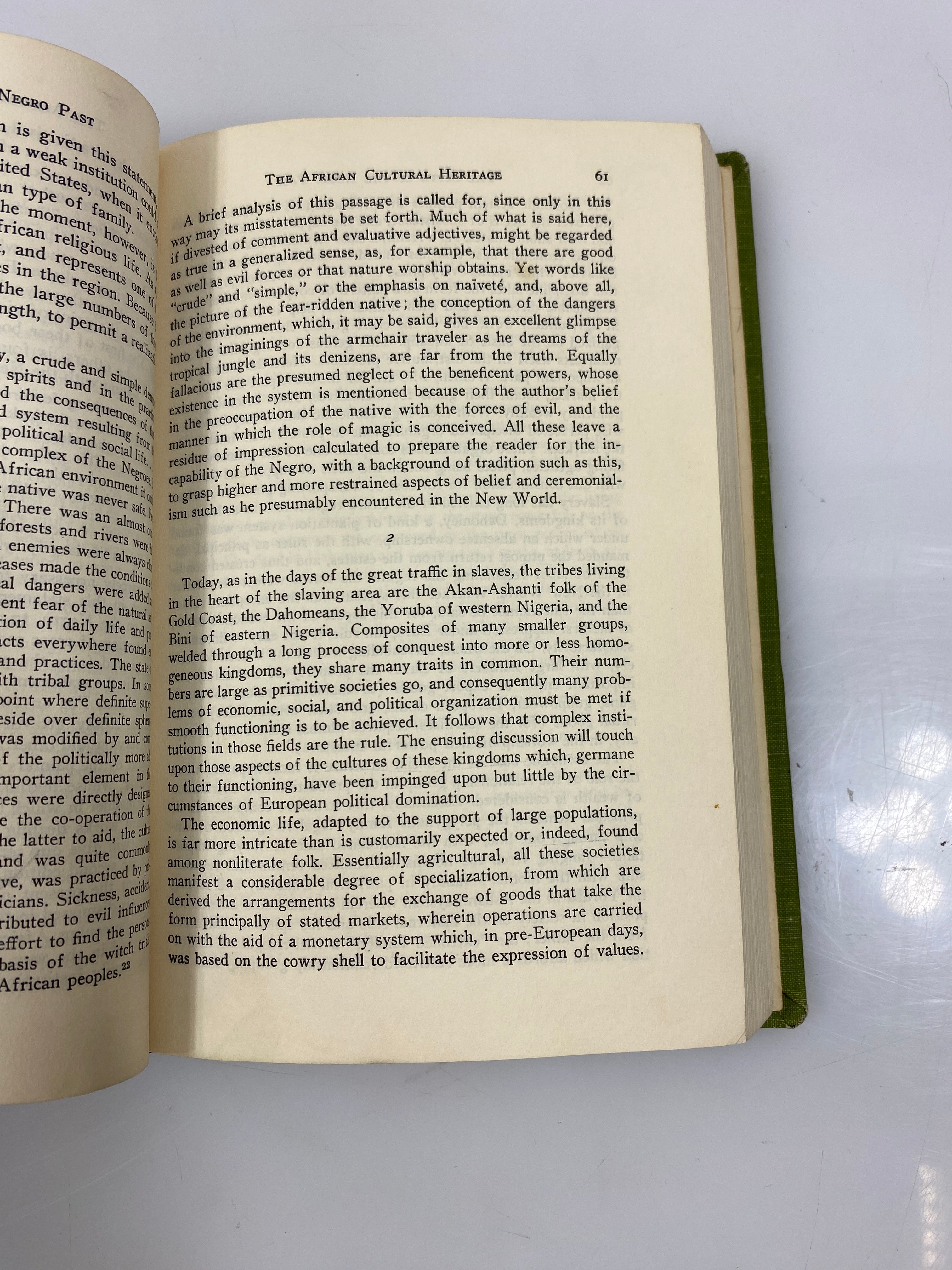 The Myth of the Negro Past by Herskovits Ex-library 1958 HC