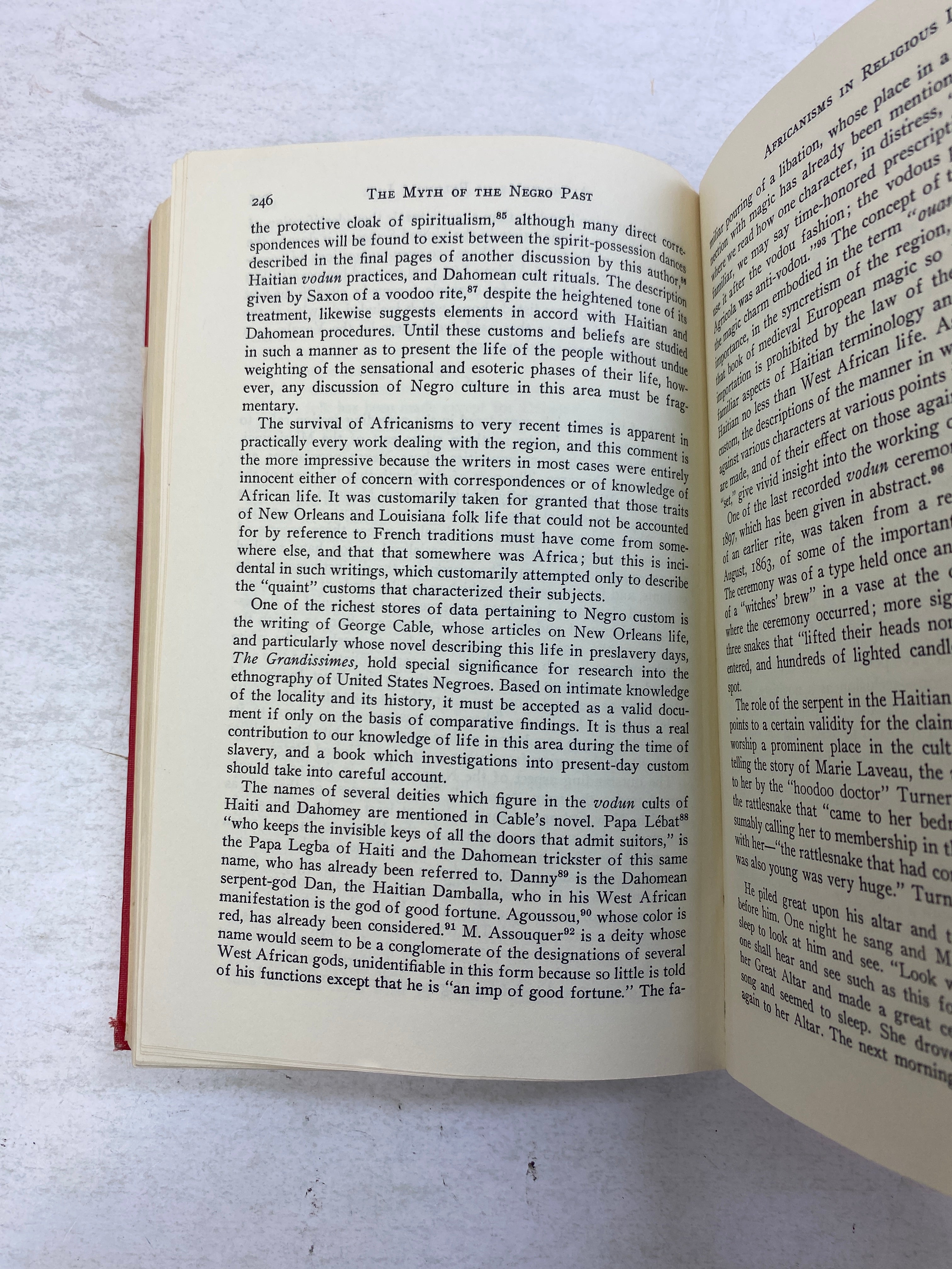 The Myth of the Negro Past Ex-library 1969 HC
