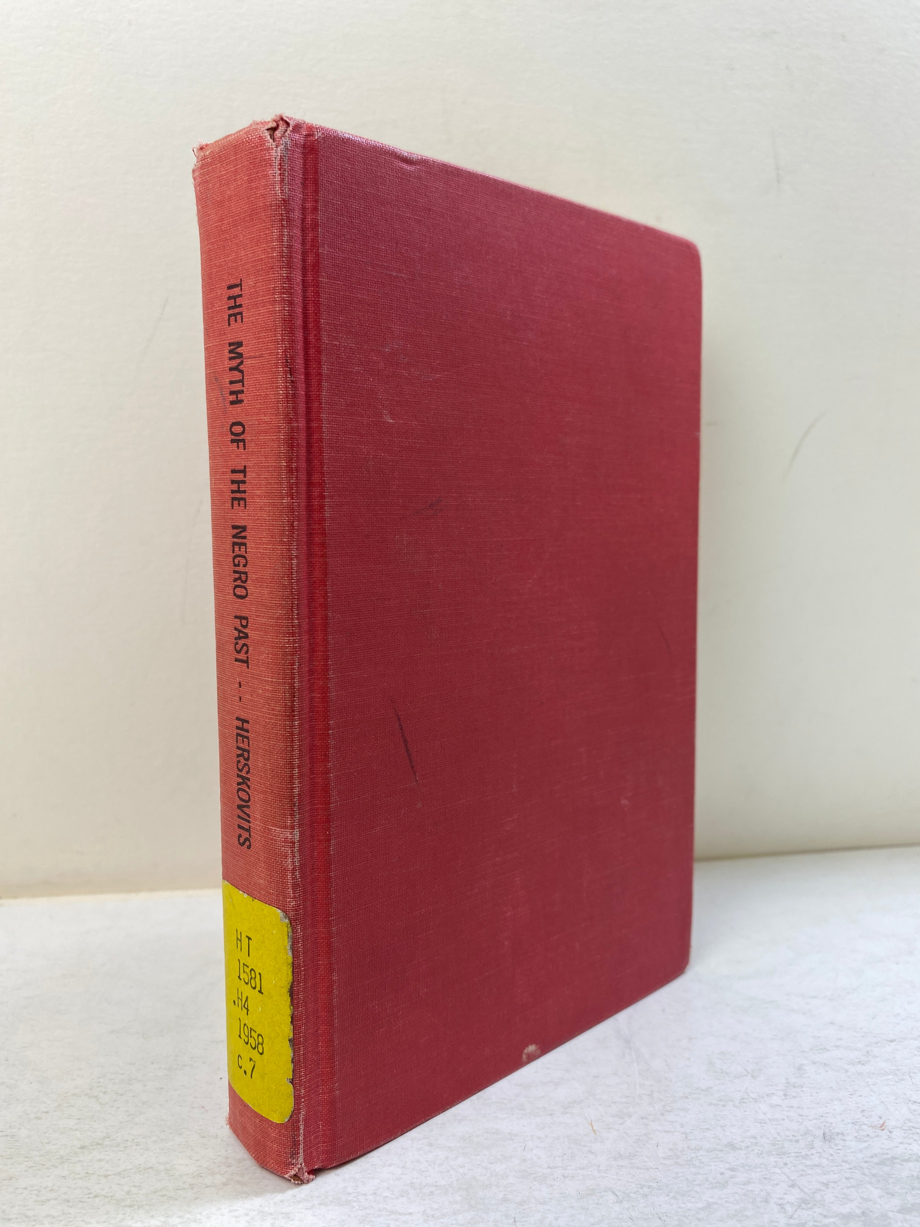 The Myth of the Negro Past Ex-library 1969 HC