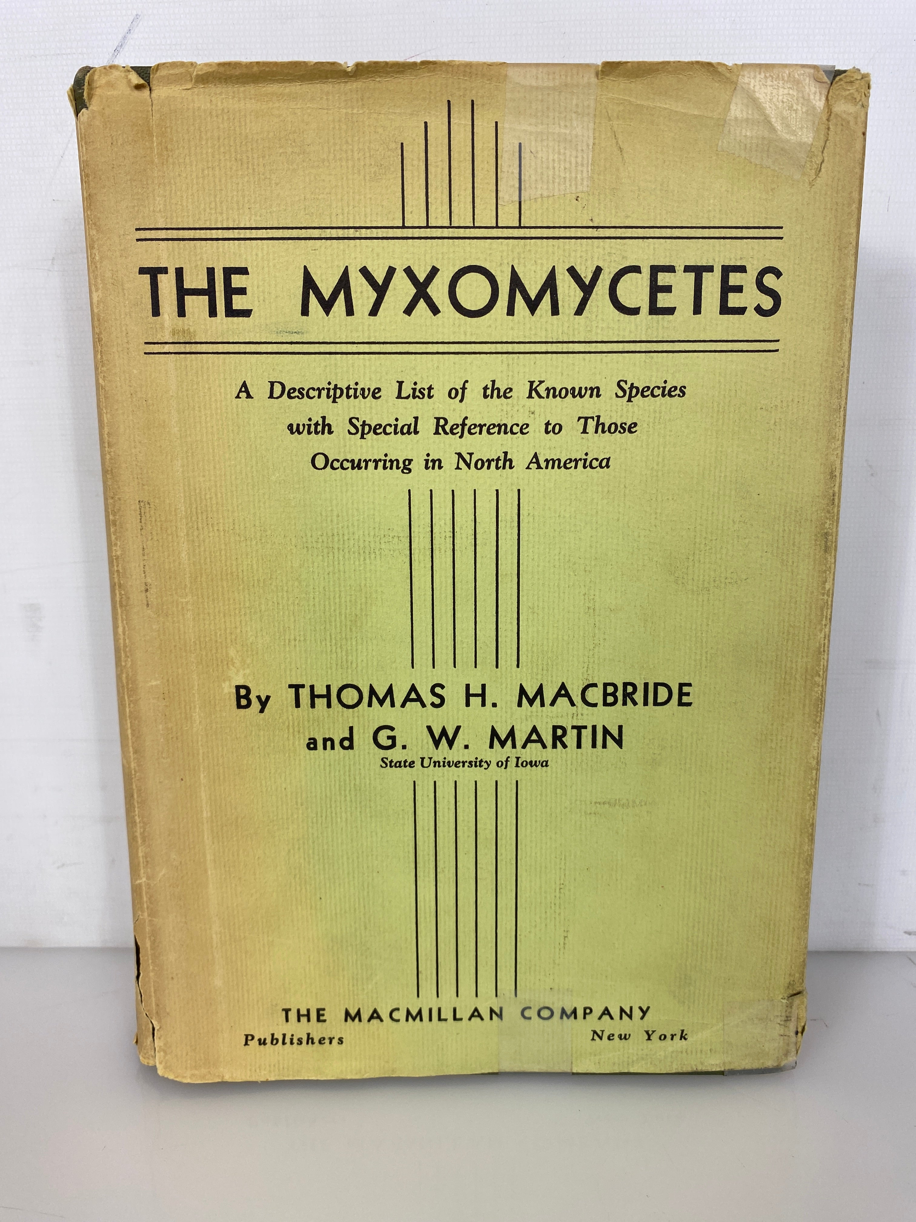 The Myxomycetes by MacBride/Martin Vintage 1934 First Edition HC DJ