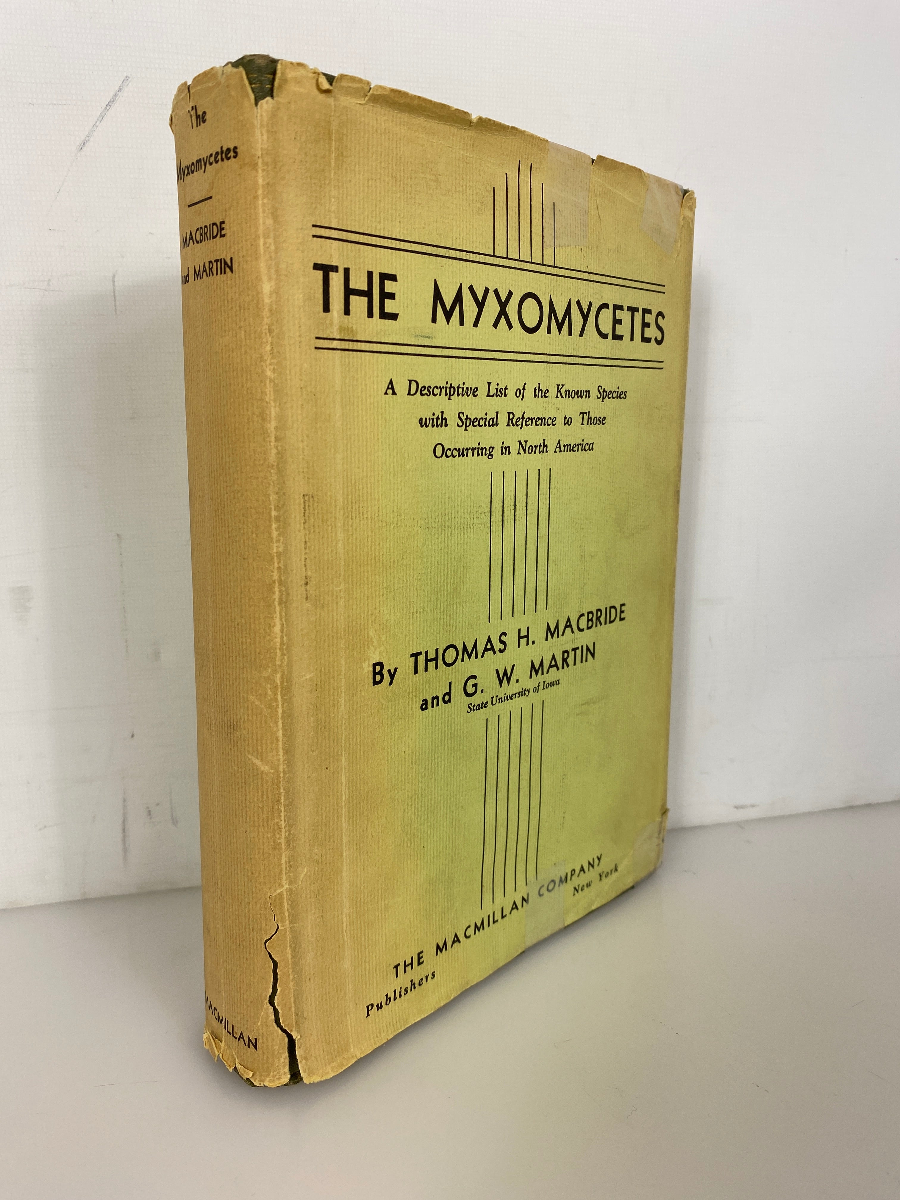 The Myxomycetes by MacBride/Martin Vintage 1934 First Edition HC DJ