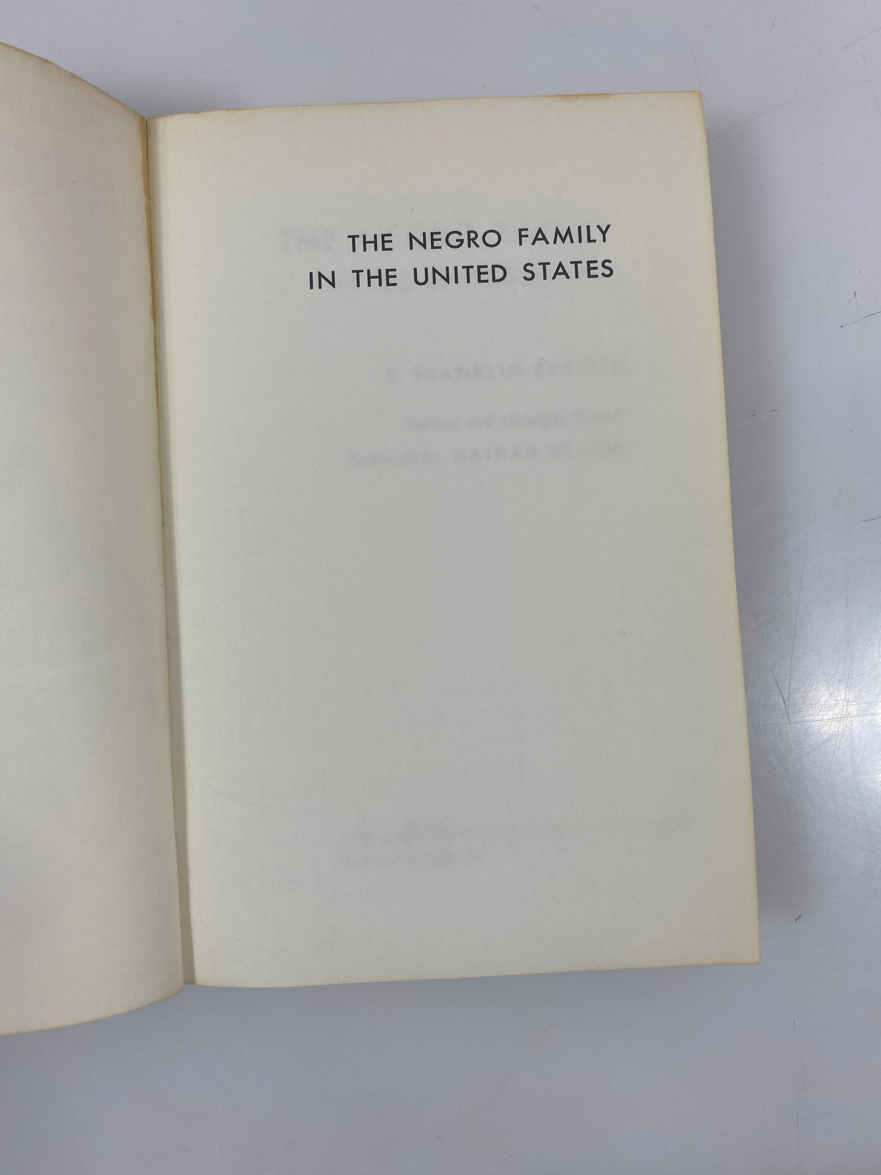 The Negro Family in the U.S. by Frazier 4th Impression 1968 SC