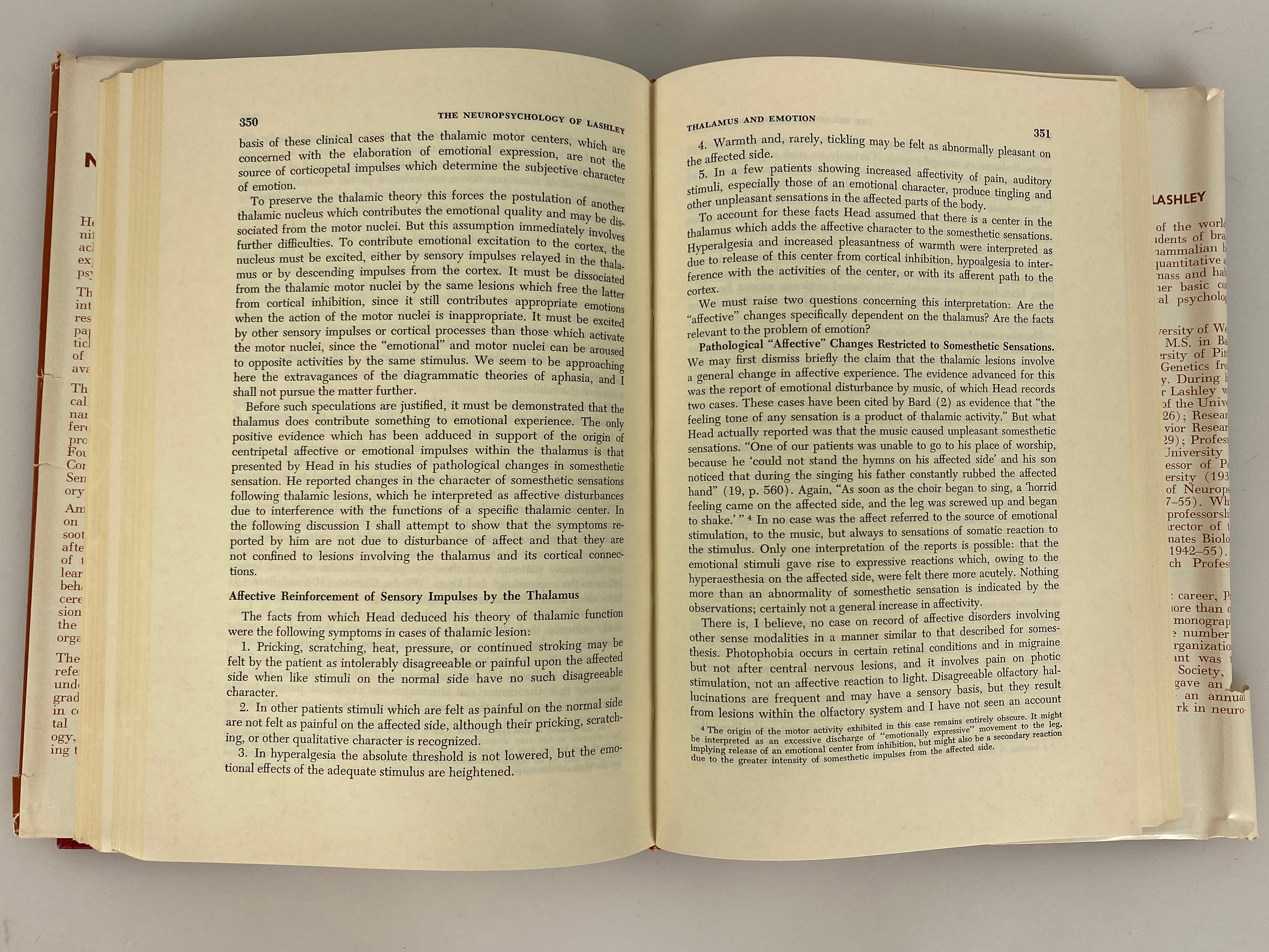 The Neuropsychology of Lashley 1960 McGraw-Hill Vintage HC DJ
