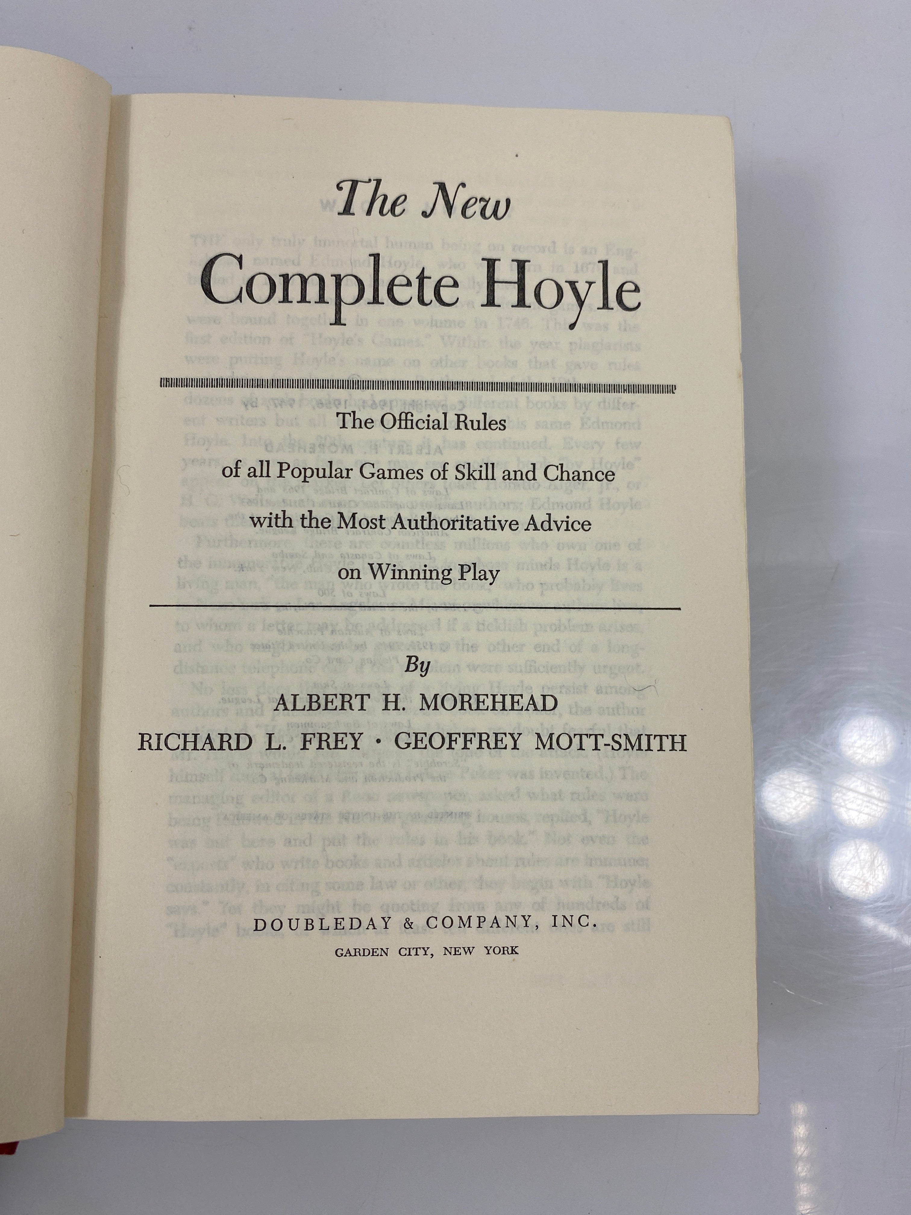 The New Complete Hoyle Morehead/Frey/Mott-Smith 1964 HC
