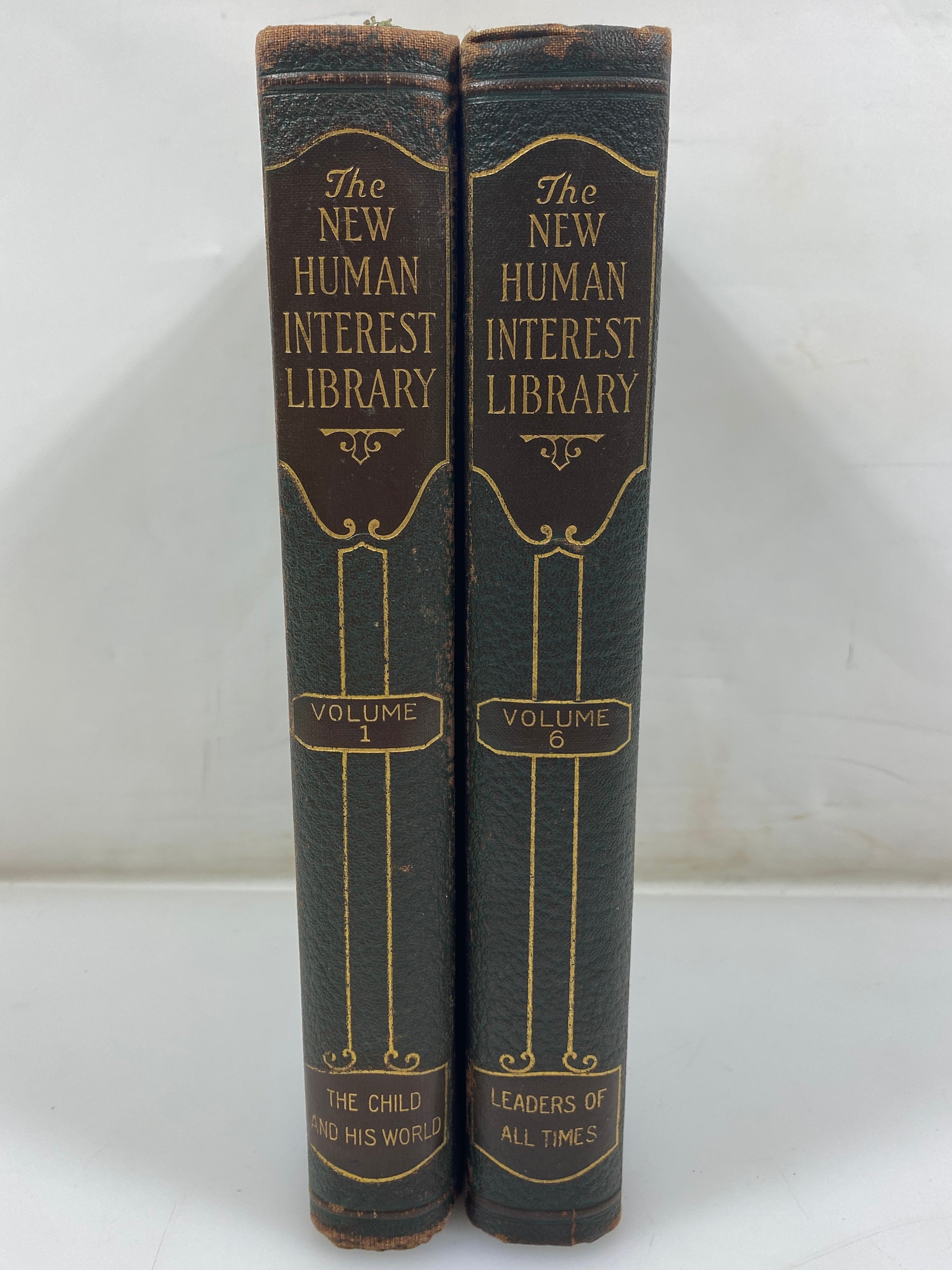 The New Human Interest Library Volume I and VI 1928 HC
